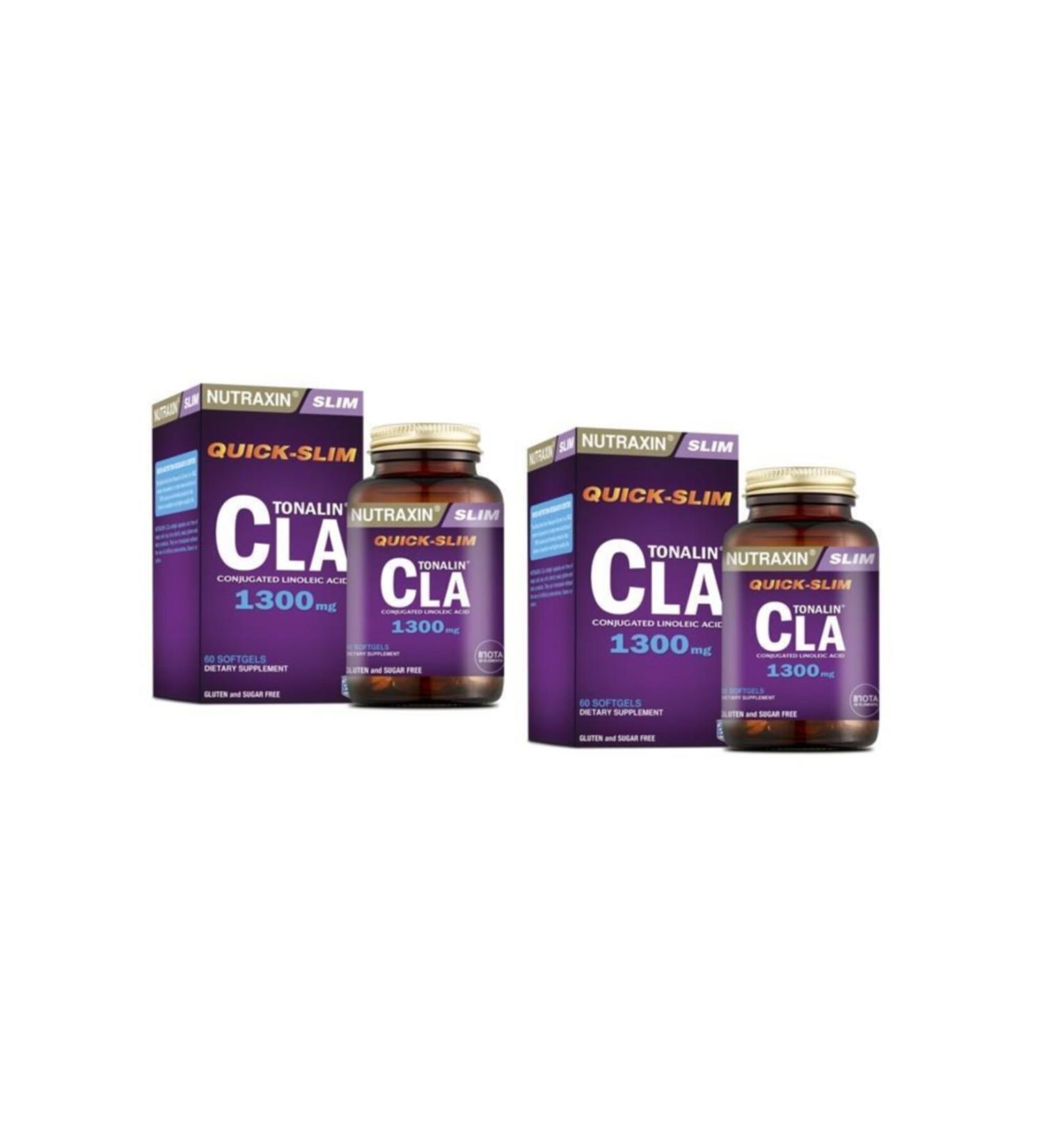 Nutraxin Qs Tonalin Cla 1300 Mg 60 Softgel X 2 Pieces