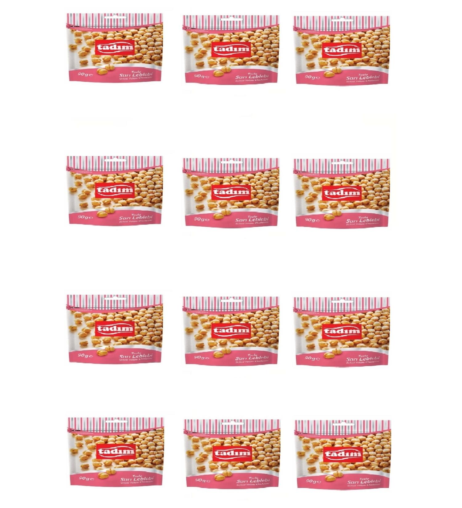 Tad m Roasted Salted Peanuts 90 Gr X 12 Pieces Yellow Chickpeas Salted 90 Gr X 12 Pieces