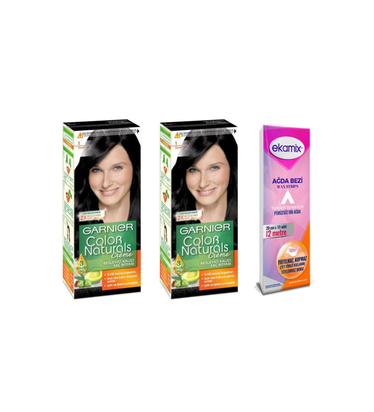 Garnier Color Naturals Set Paint 1-0 Black 2 Pieces