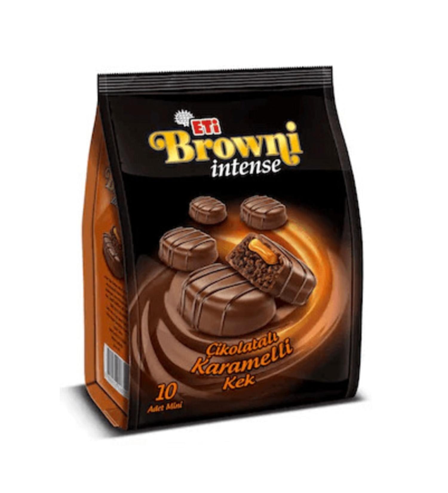 Eti Intense Browni Caramel Cake 12 Pieces 160 gr 12 Pieces