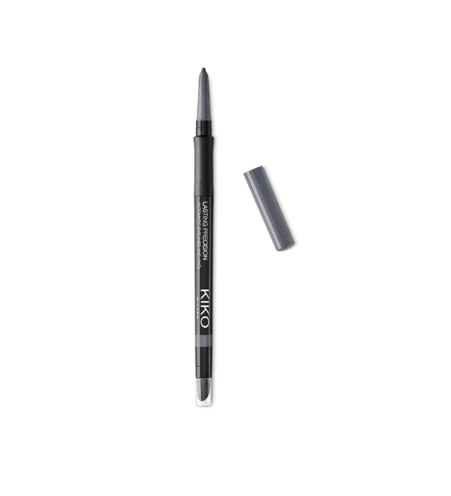 KIKO EYE PENCIL - LASTING PRECISION AUTOMATIC EYELINER & KAJAL 15 SATIN STEEL 8025272616409