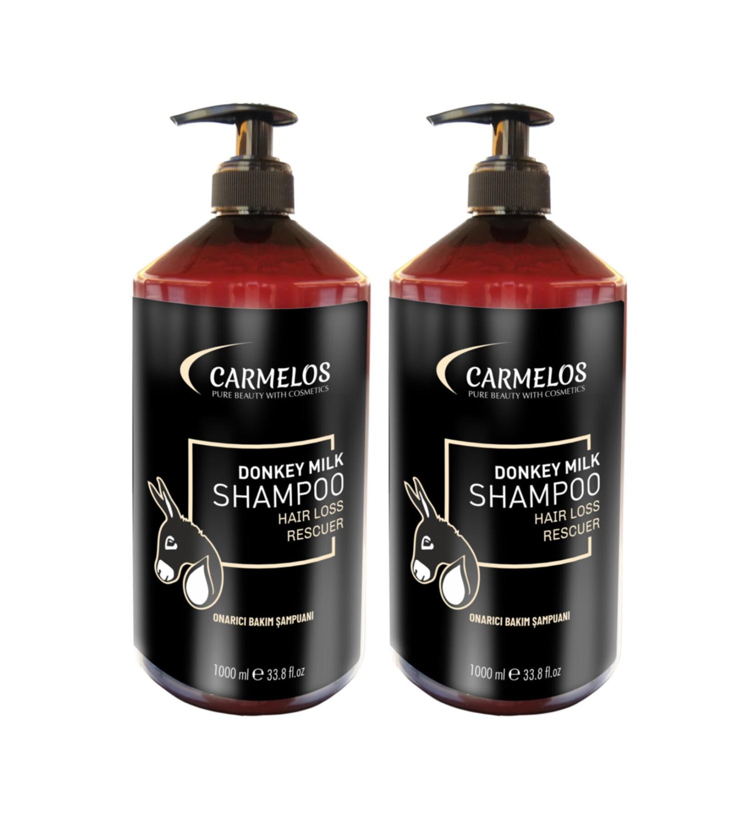Carmelos Donkey Milk Shampoo 1000 Ml 2 Pieces