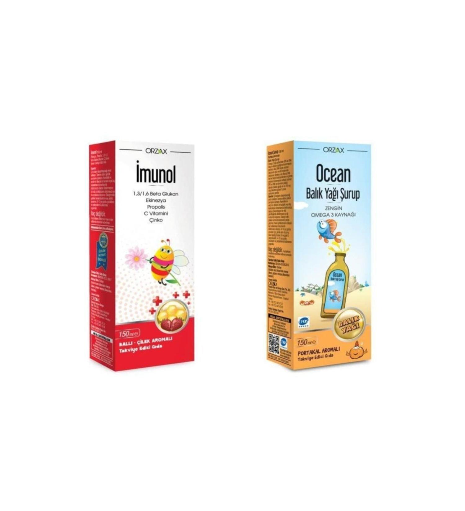 Ocean Orange Fish Oil Syrup and Imunol Syrup