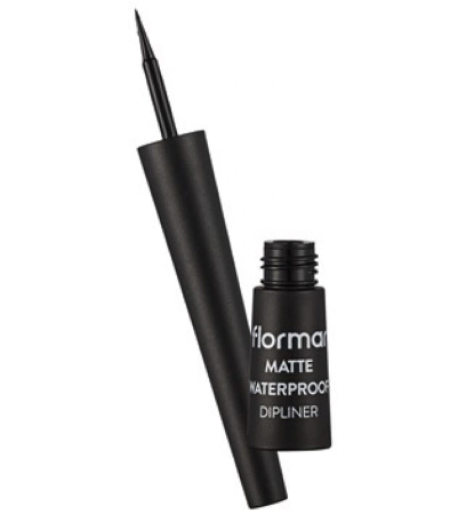 Flormar Waterproof Liquid Matte Dipliner (Intense Black) - Matte Waterproof Dipliner - 001 - 8690604536481