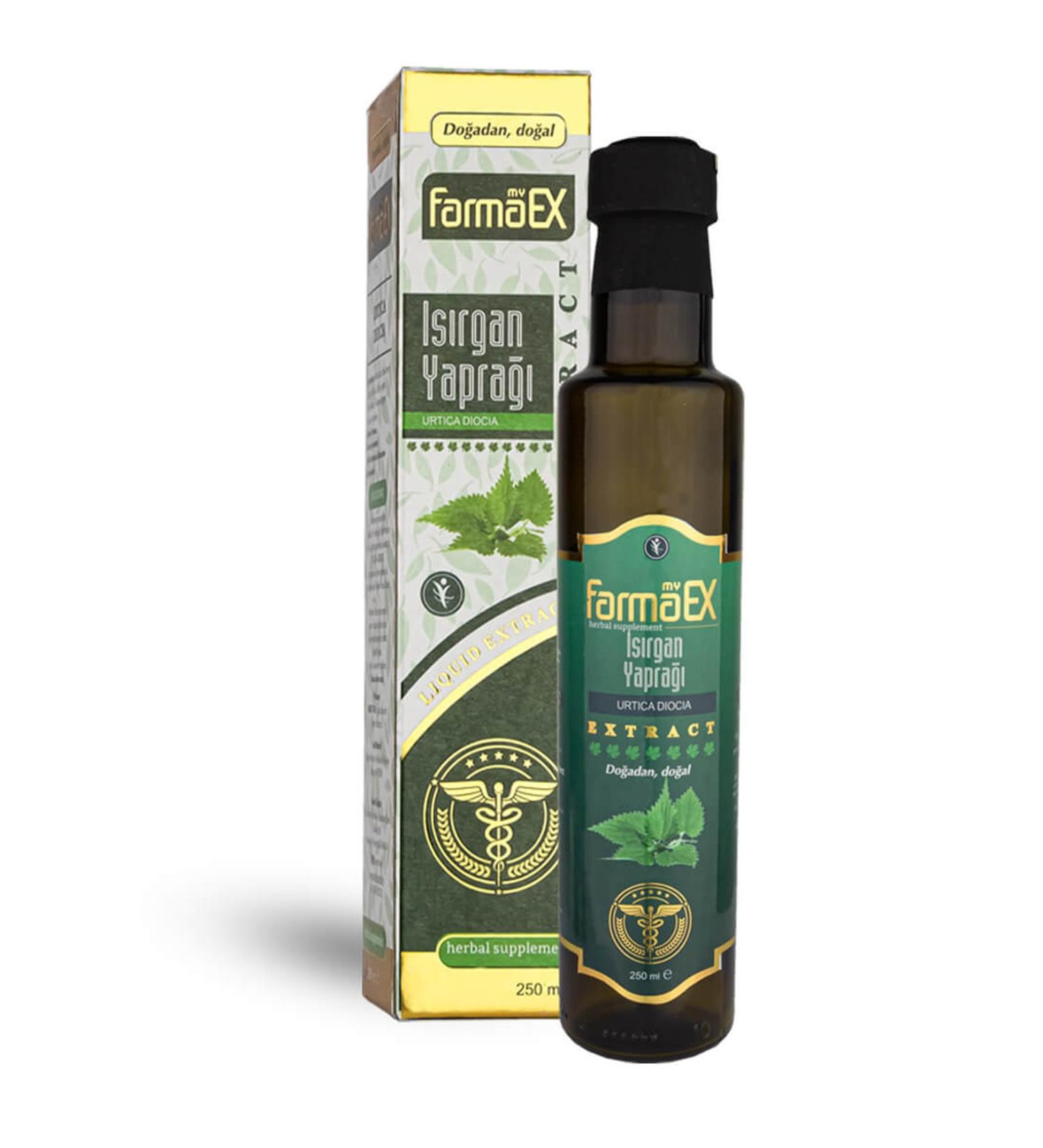 Farmeks Farmaex Nettle Leaf Extract 250 Ml. Nettle Leaf Liquid Extract Nettle Extract