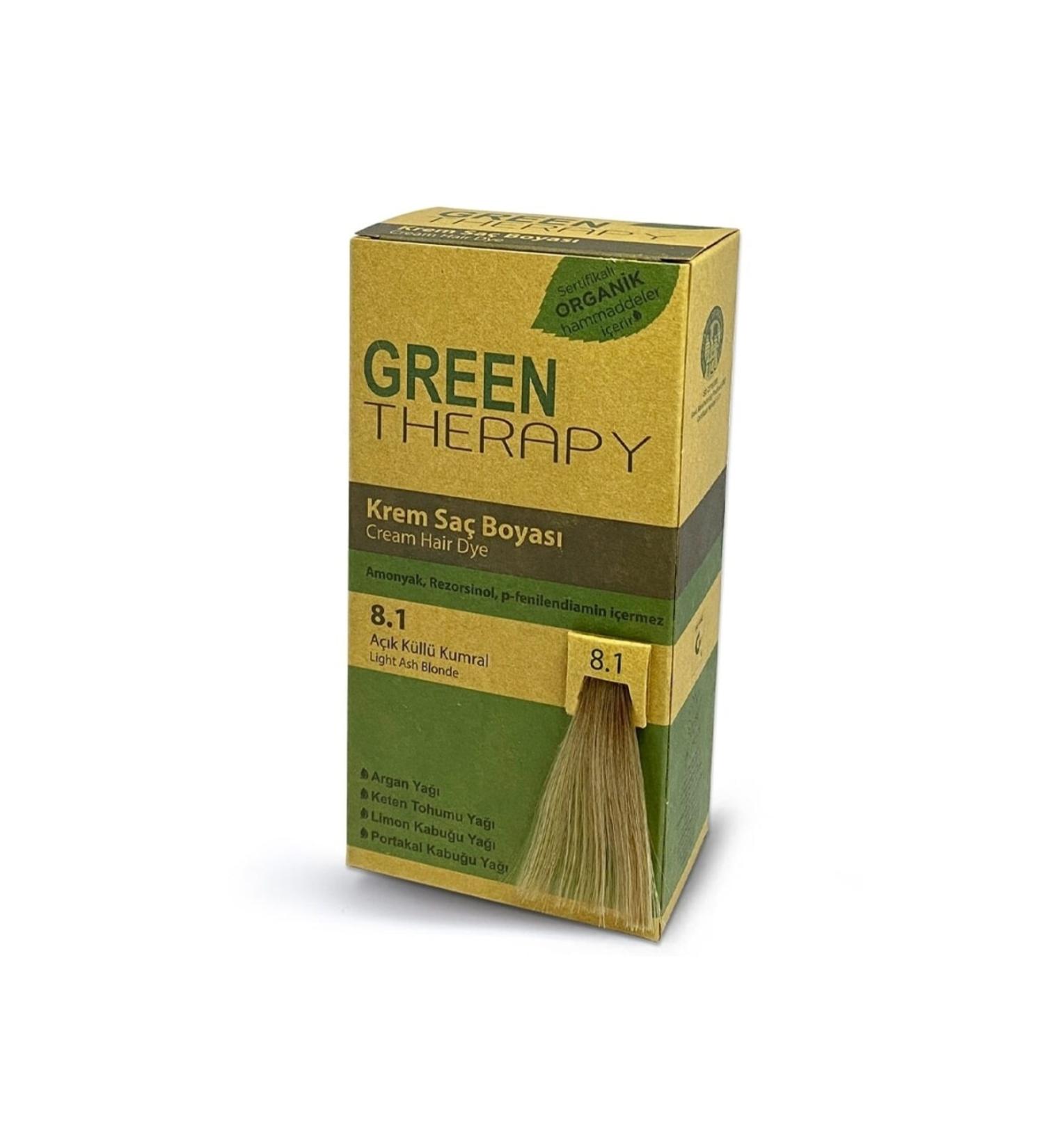 Green Therapy Cream Hair Dye 1.10 Blue Black