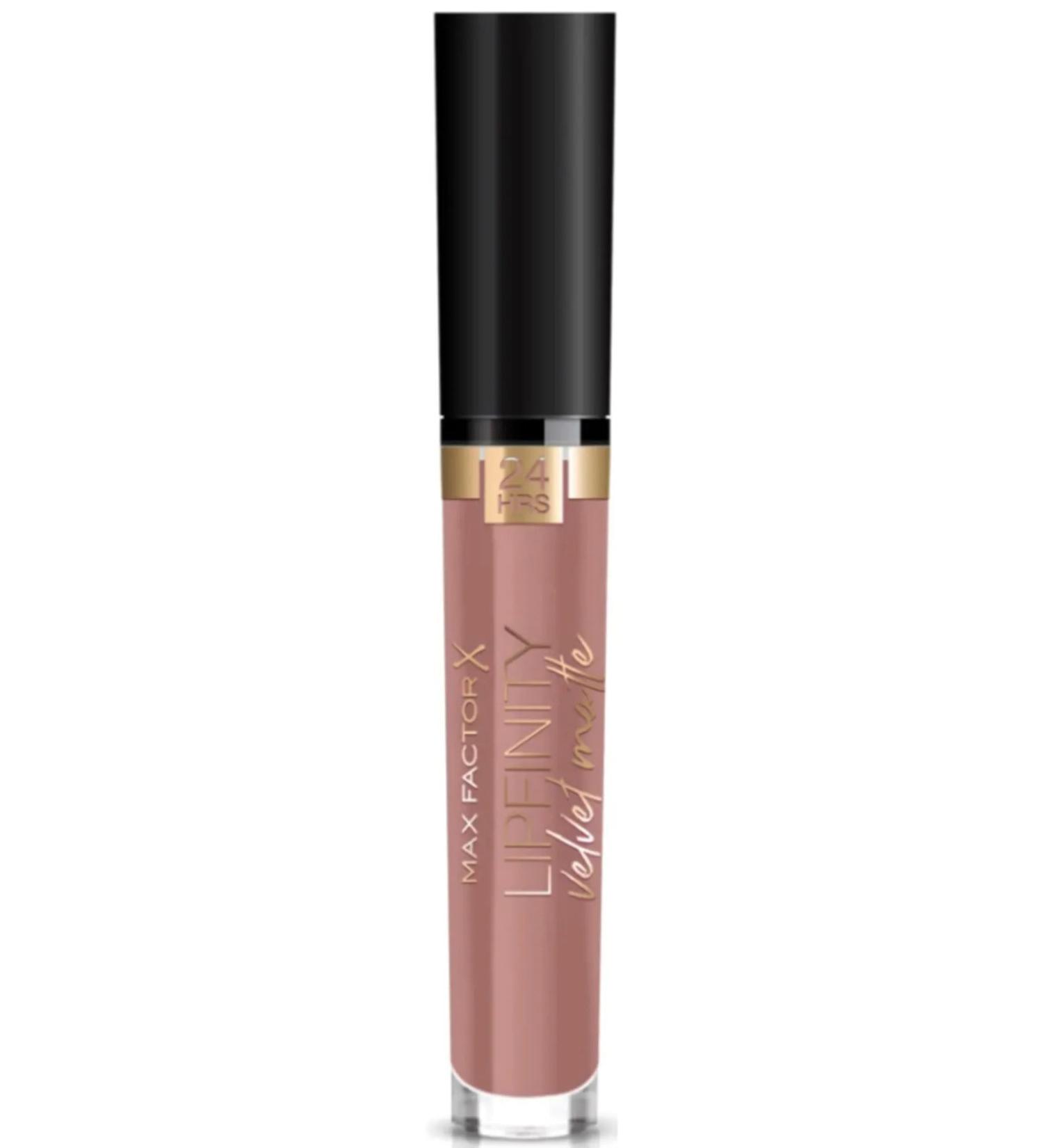 Max Factor Lipfinity Velvet Moisturizing Long-Lasting Matte Lipstick 35 Elegant Brown