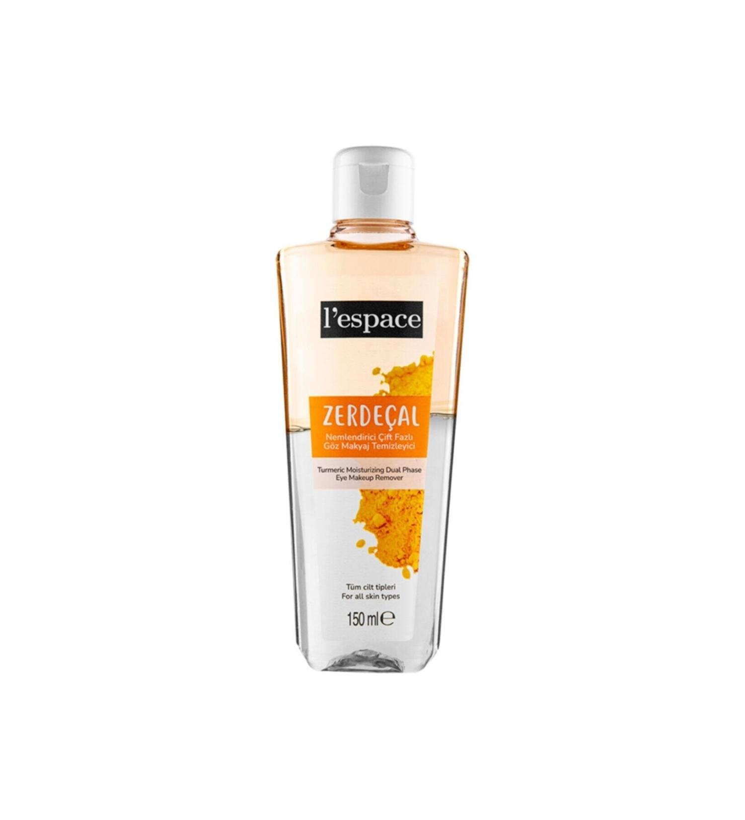 Hunca L'espace Turmeric Moisturizing Dual Phase Eye Makeup Remover 150 Ml