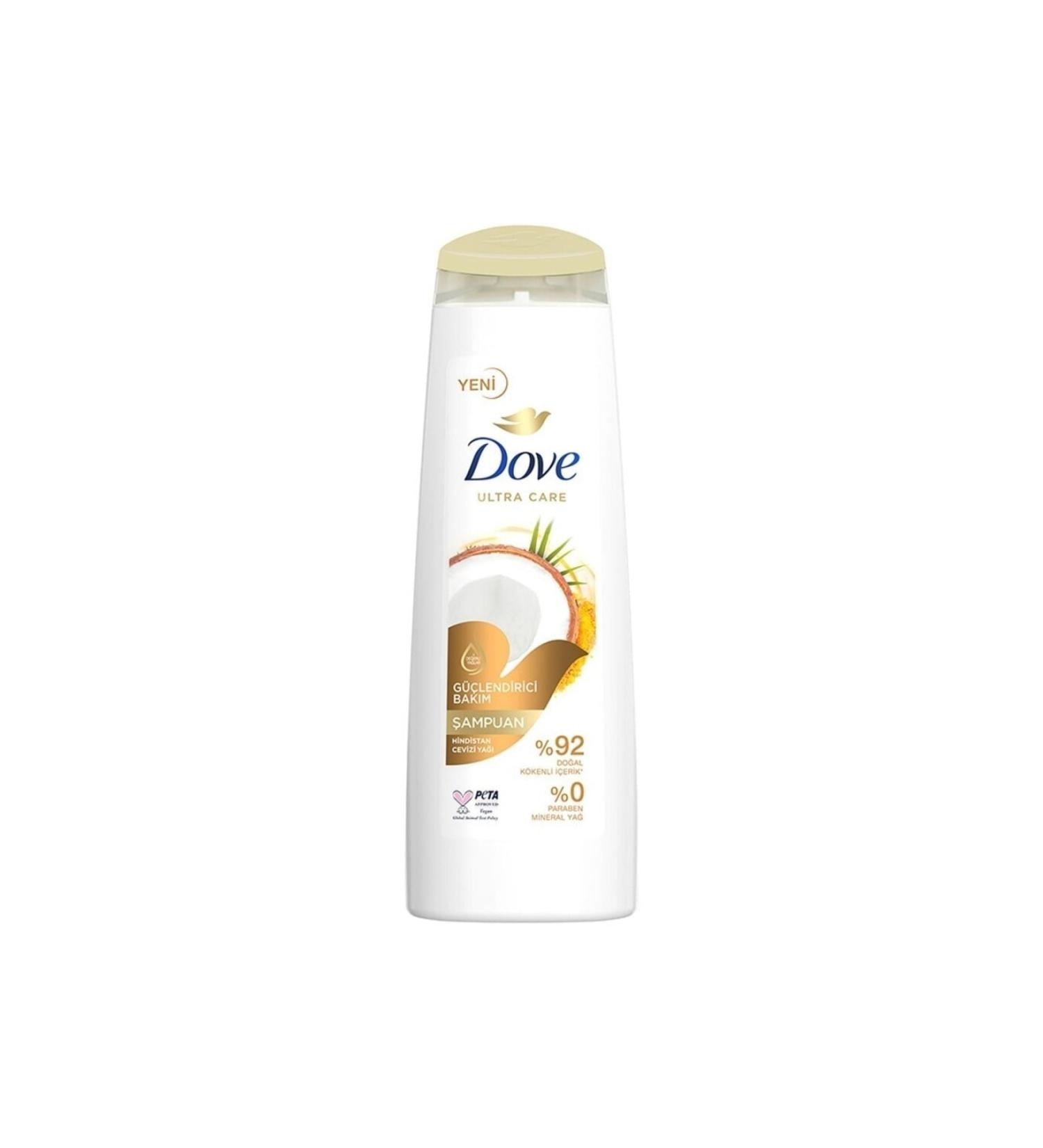 Dove Ultra Care Hair Care Shampoo Strengthening Care Coconut Oil 400 Ml - Buy Online on GoSupps.com