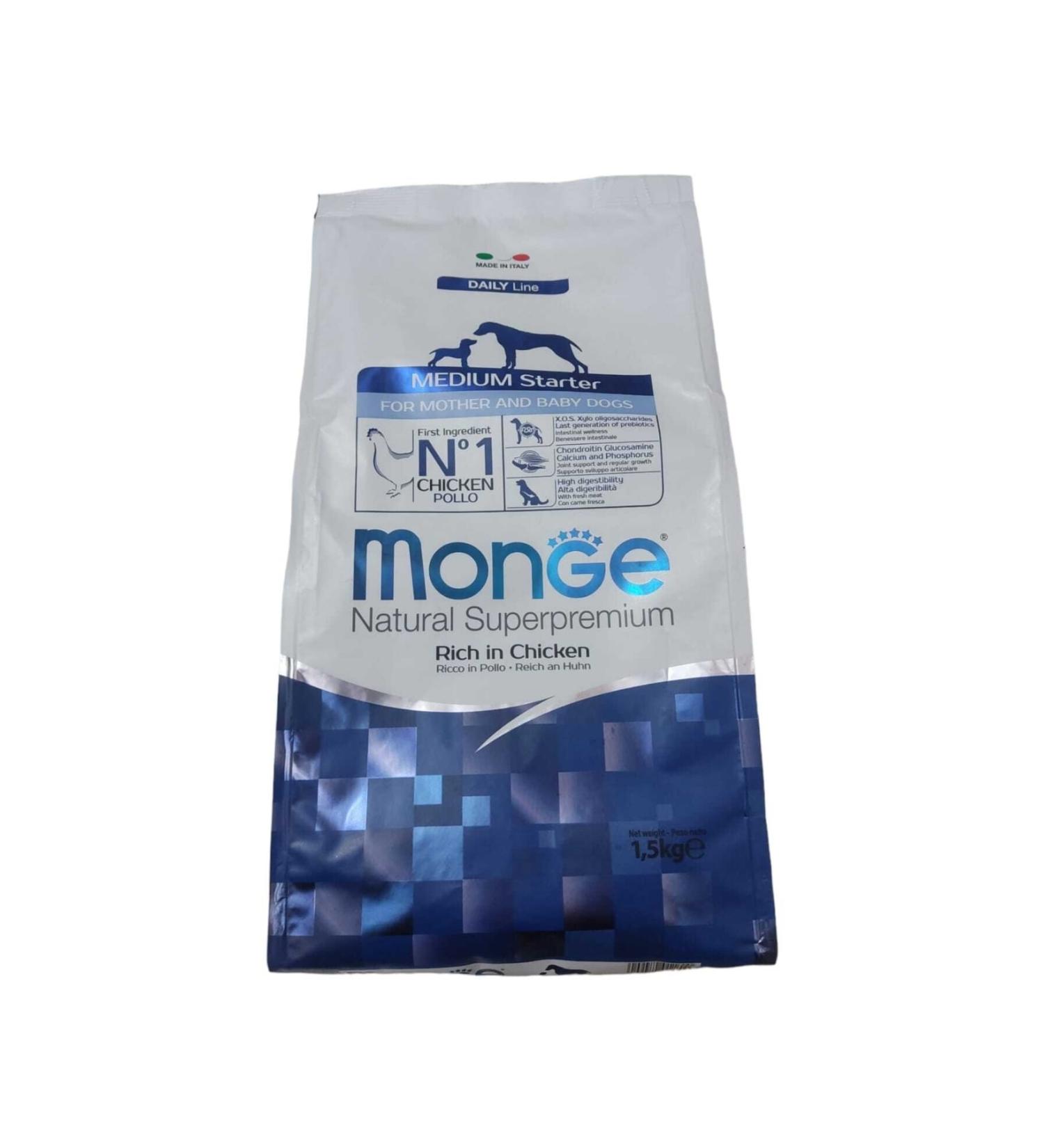 Monge Medium Starter Chicken Puppy and Mother Dog Food 1.5kg