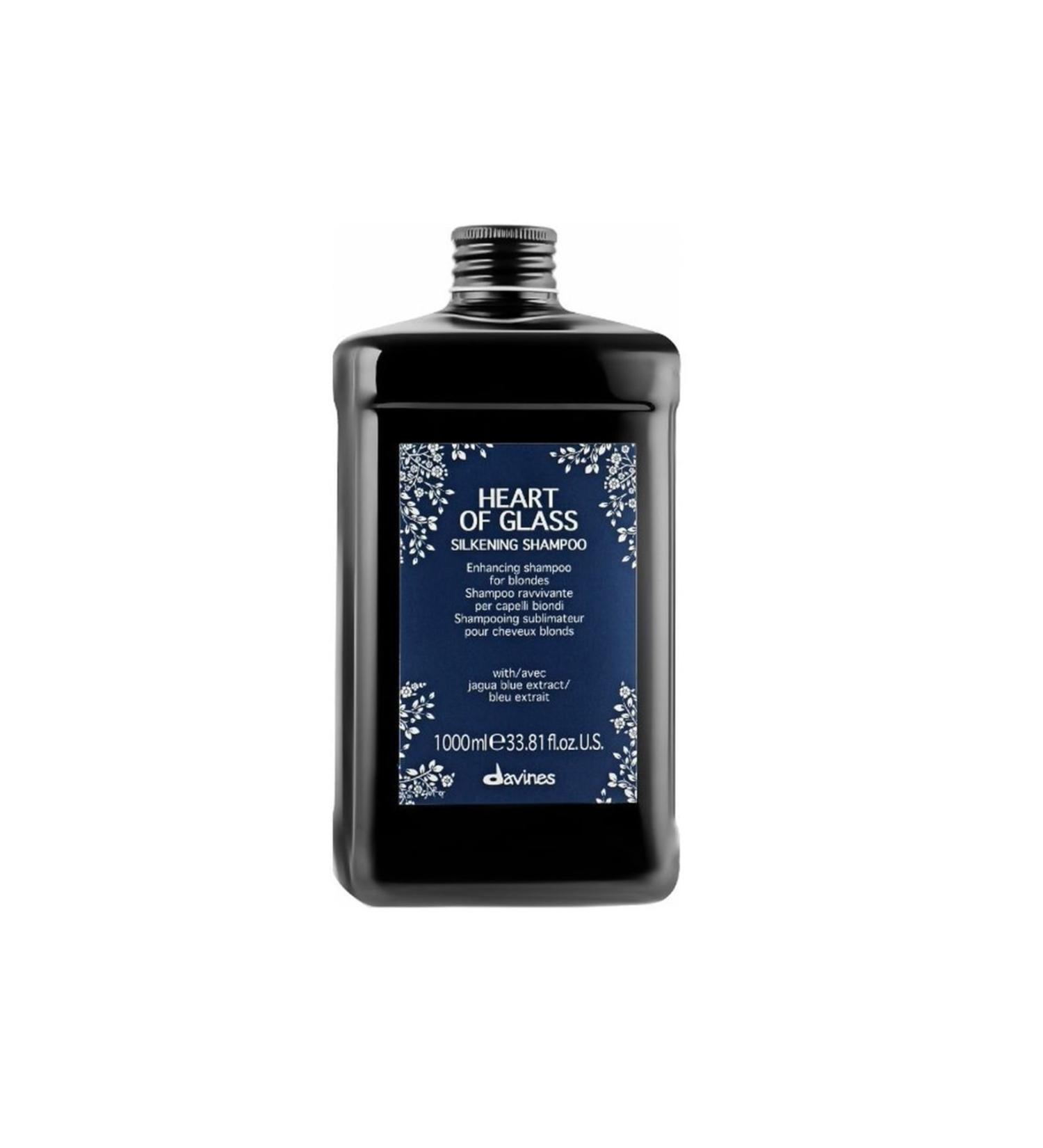 Davines Vegan Heart Of Glass Silkening Shampoo Blonde Hair Shampoo 1000ml 8004608271673. 72001