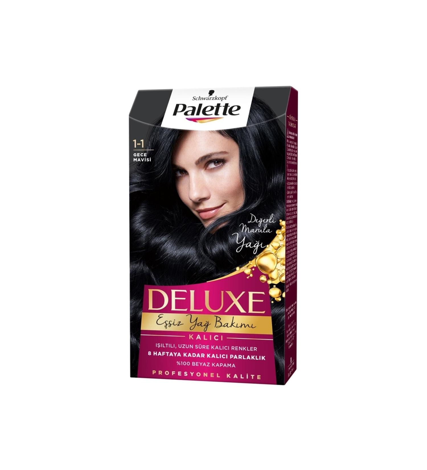 Palette Deluxe Hair Dye 1-1 Midnight Blue