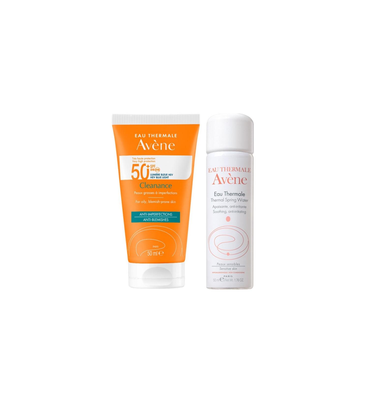 Avene Cleanance SPF 50+ Sun Cream for Oily and Acne Prone Skin 50 ml - Thermal Water 50 ml