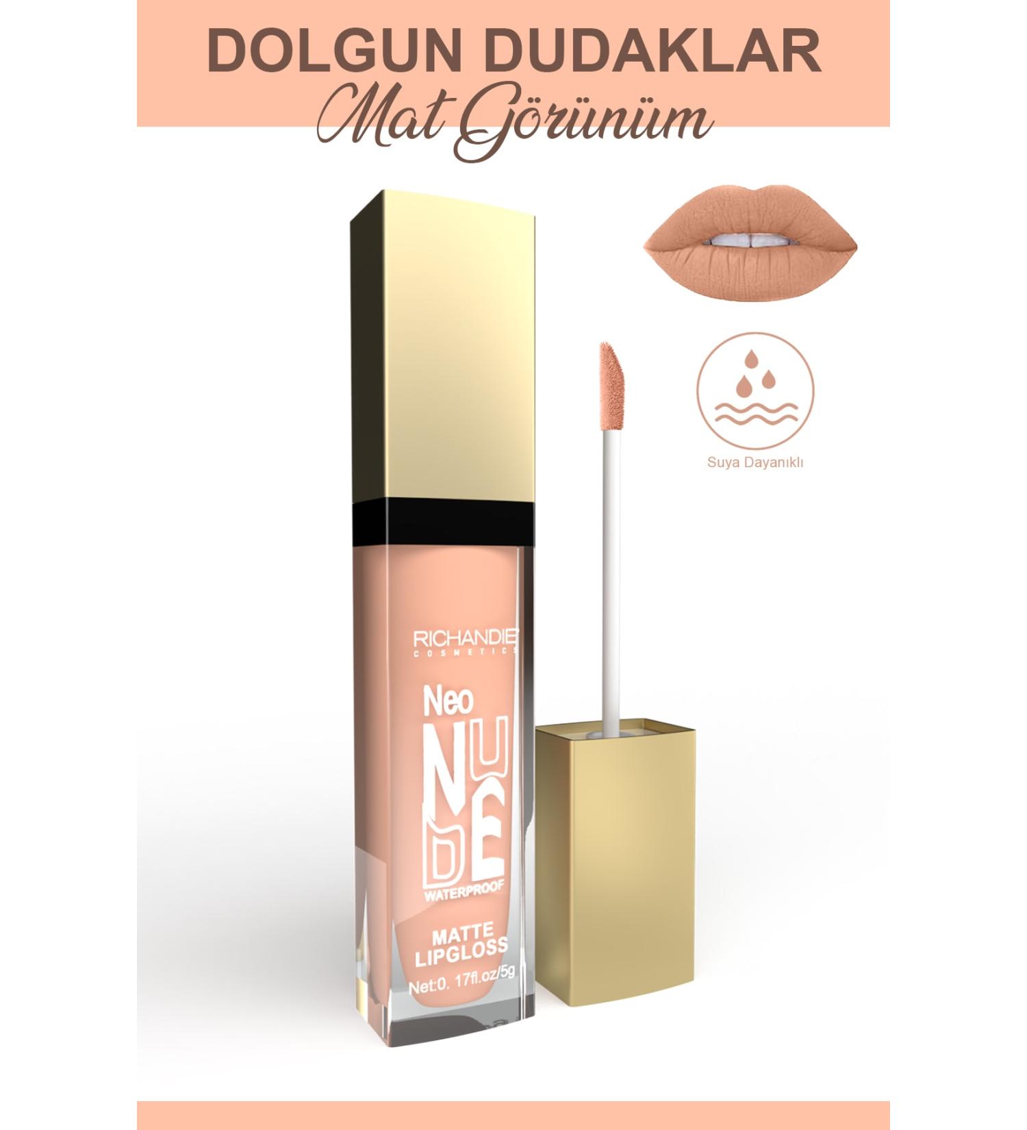 Richandie Neo Nude Matte Lipgloss Liquid Lipstick