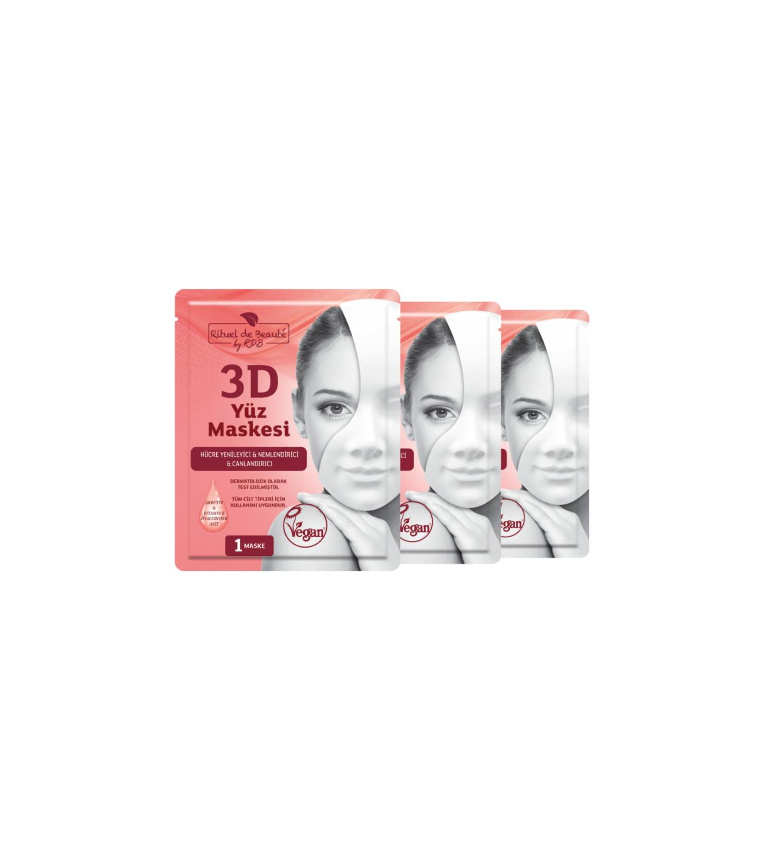 Ritual De Beaute 3d Face Mask 3 Pieces
