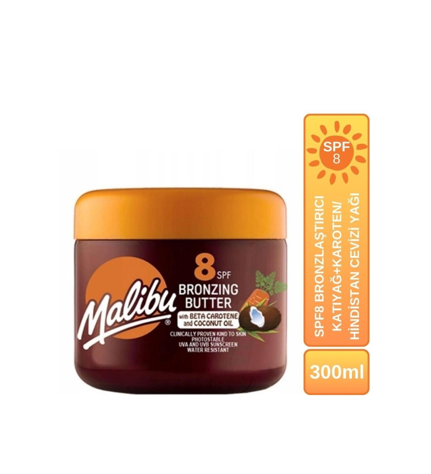 Malibu Sunscreen Bronzing Solid Oil+Carotene&Coconut Oil Spf8 300ml
