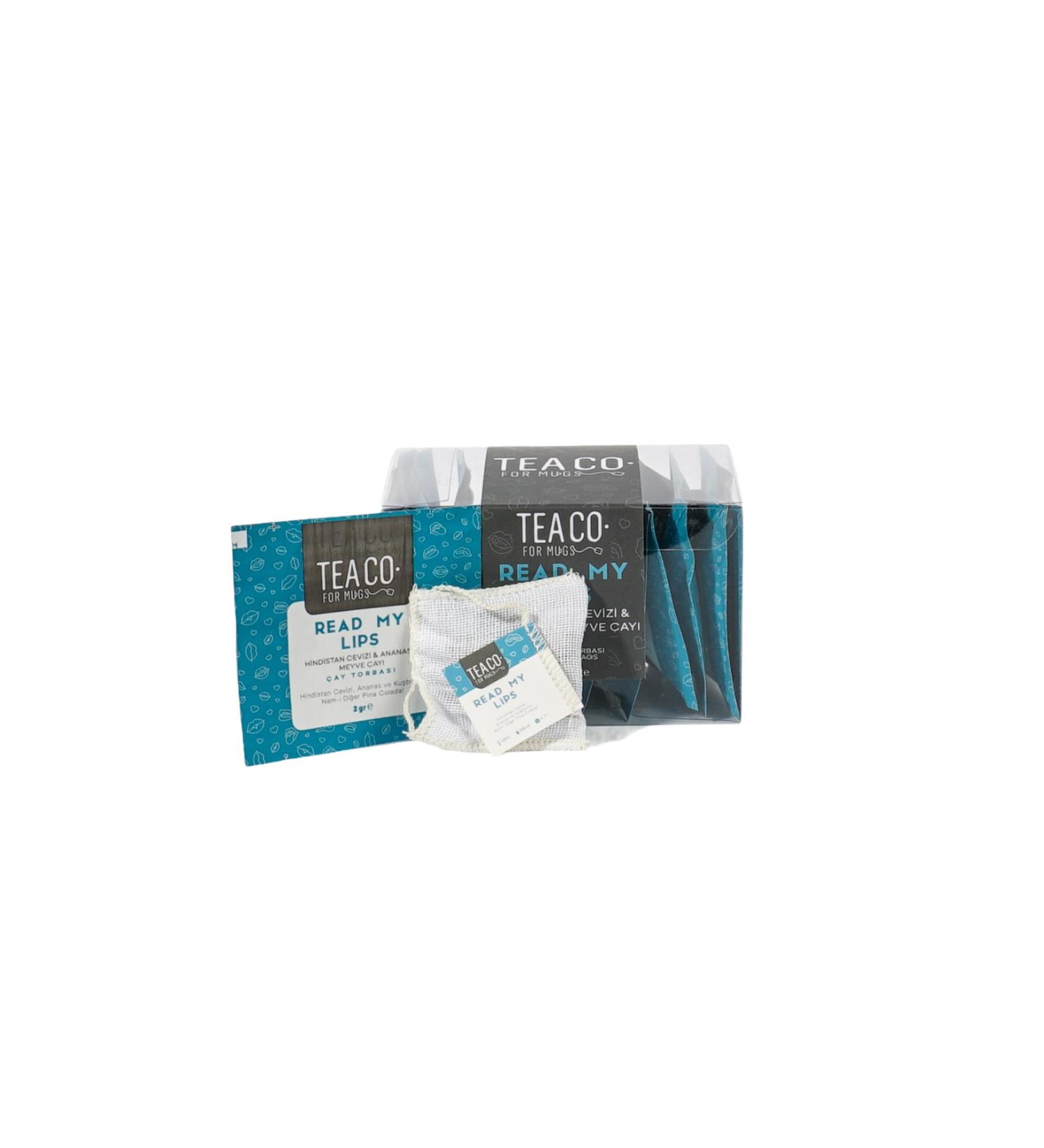 TEA CO Read My Lips - Coconut and Pineapple Fruit Tea Muslin Tea Bag - Buy Online on GoSupps.com