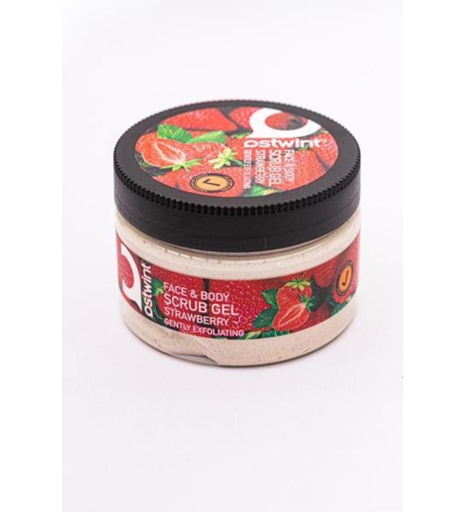 Ostwint Face Body Scrub Gel Strawbarry 300 ml x 2 Pieces