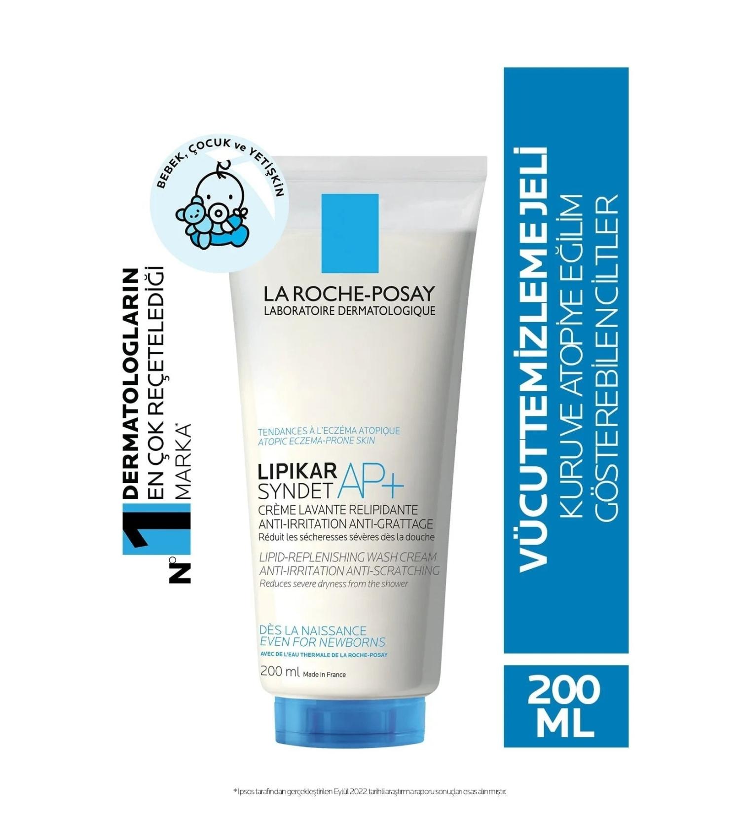 La Roche Posay Lipikar Syndet Ap+ Body Cleansing Gel For Very Dry And Sensitive Skin 200 Ml - Buy Online on GoSupps.com
