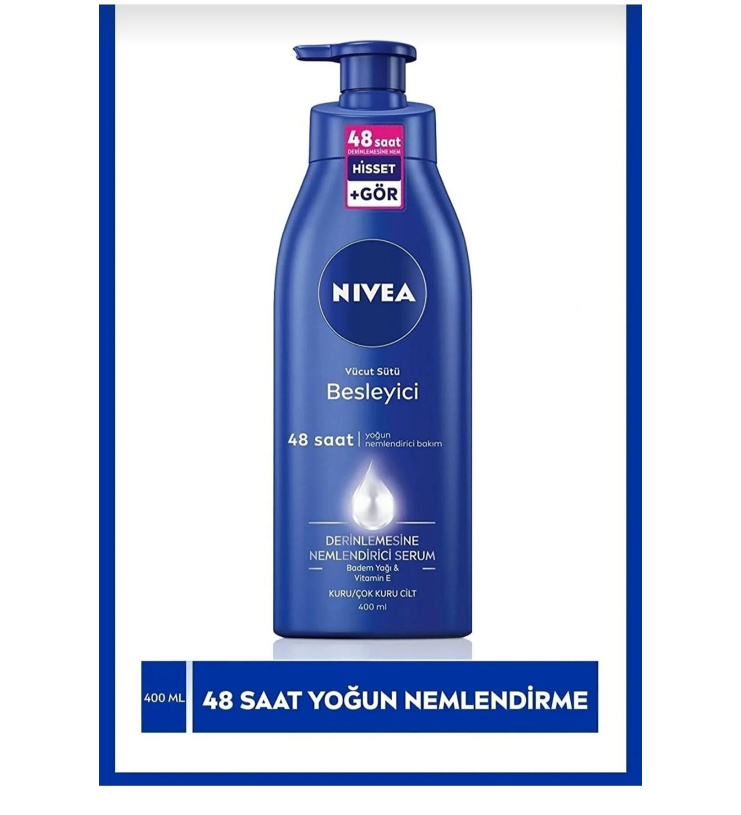 NIVEA Nourishing - Body Milk 400 ml - Buy Online on GoSupps.com