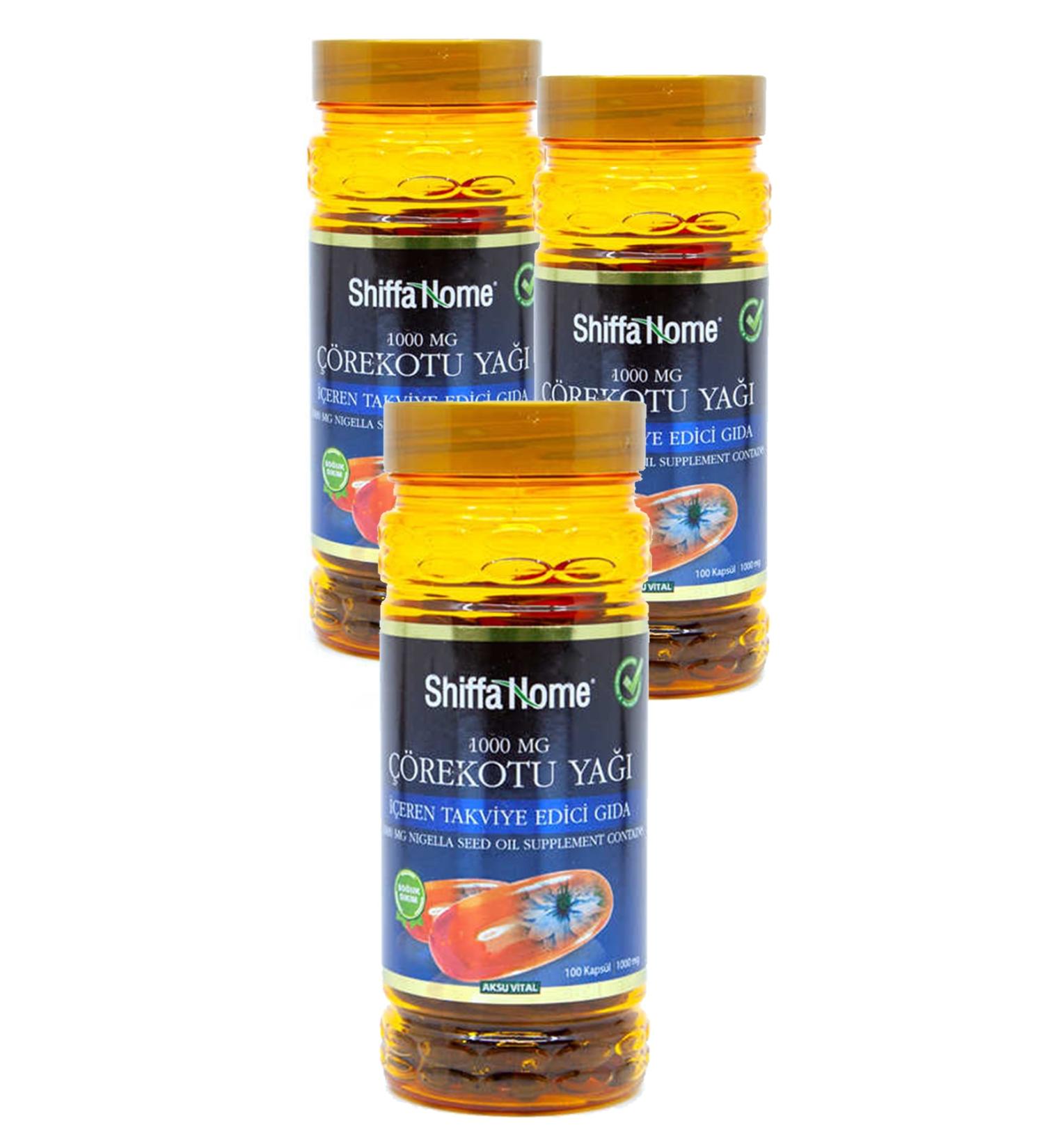 Shiffa Home 3 Boxes Black Cumin Oil Capsules 1000mg. X 100pcs. Softgel Black Cumin Oil Capsules