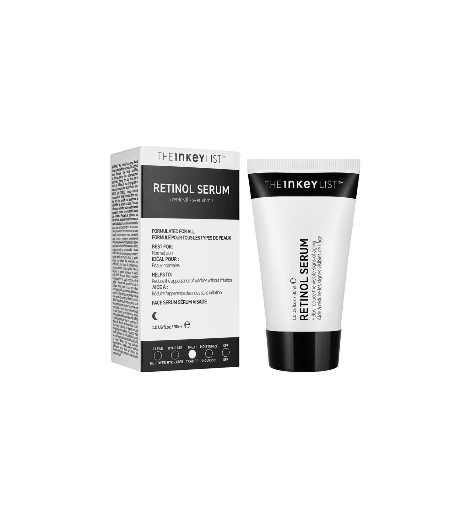 THE INKEY LIST %1 Retinol Content Anti-Wrinkle Skin Tone Equalizer and Regenerating Skin Serum 30 Ml