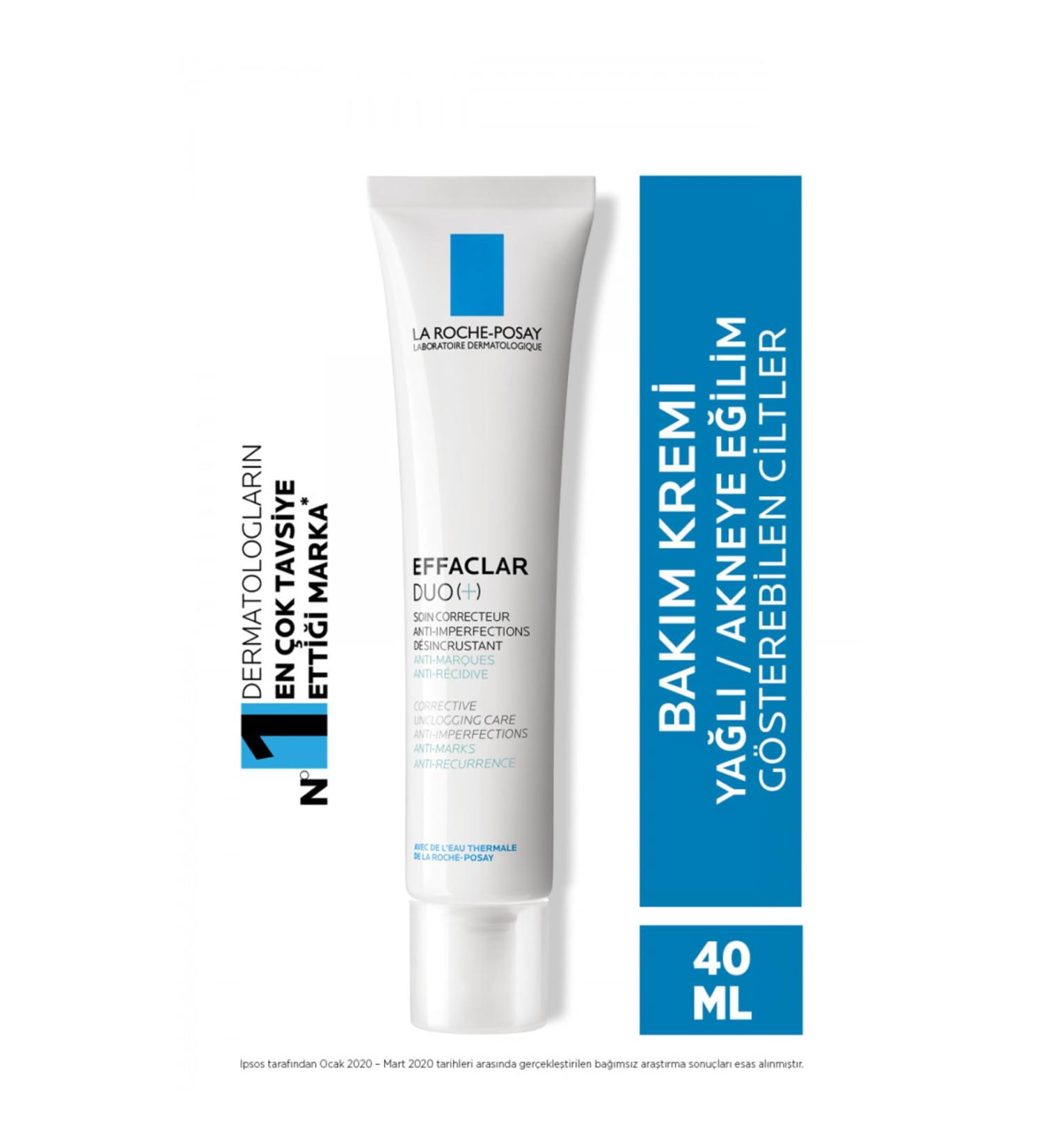 La Roche Posay Effaclar Duo + Moisturizing and Balancing Face Cream for Oily and Irregular Skin 40 Ml - Buy Online on GoSupps.com