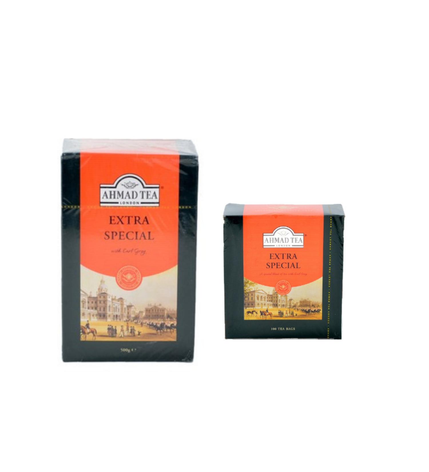 Ahmad Tea Extra Special Earl Grey 500 Gr Loose Tea And 100 Cups Shake