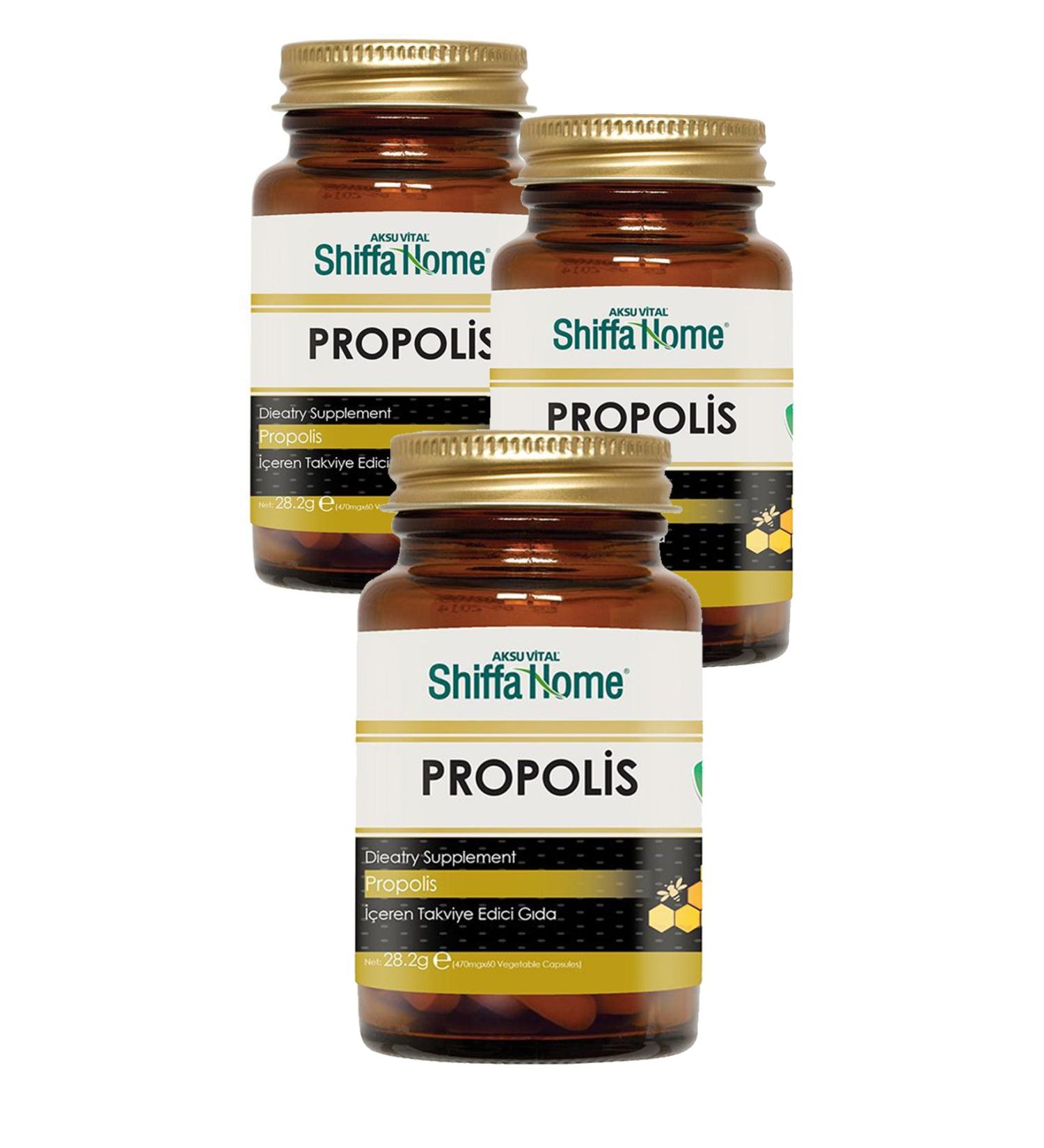 Shiffa Home 3 Boxes Propolis Capsules Aksu Vital Propolis Extract Capsules