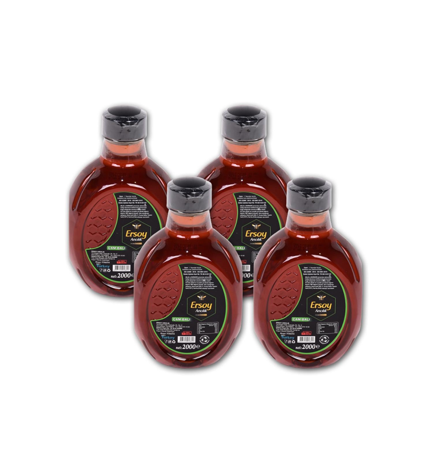 Ersoy Beekeeping Pine Honey 2 Kg 4 Pieces