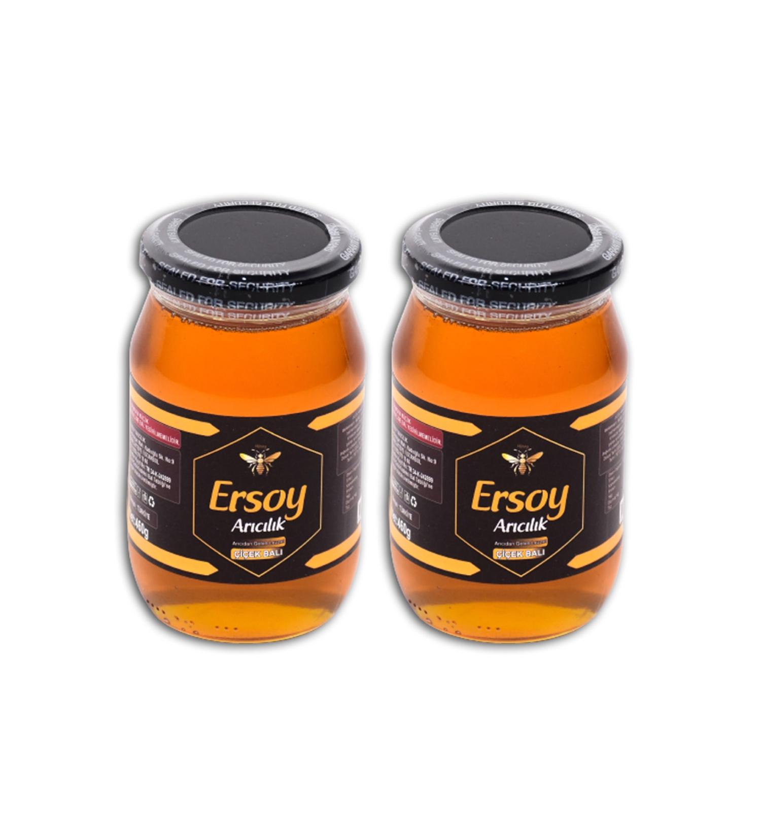 Ersoy Beekeeping Flower Honey 460 Gr 2 Pieces