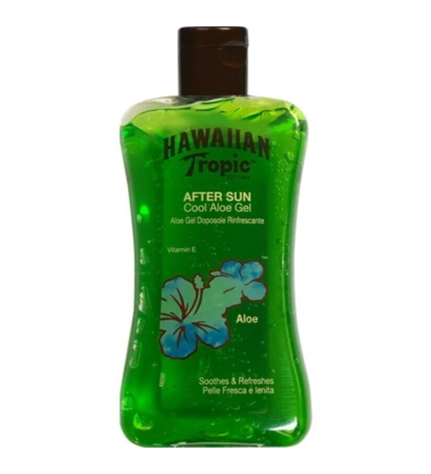 Hawaiian Tropic After Sun Refreshing and Renewing Gel with Aloe Vera Vitamin E and Tropical Plants 200ml