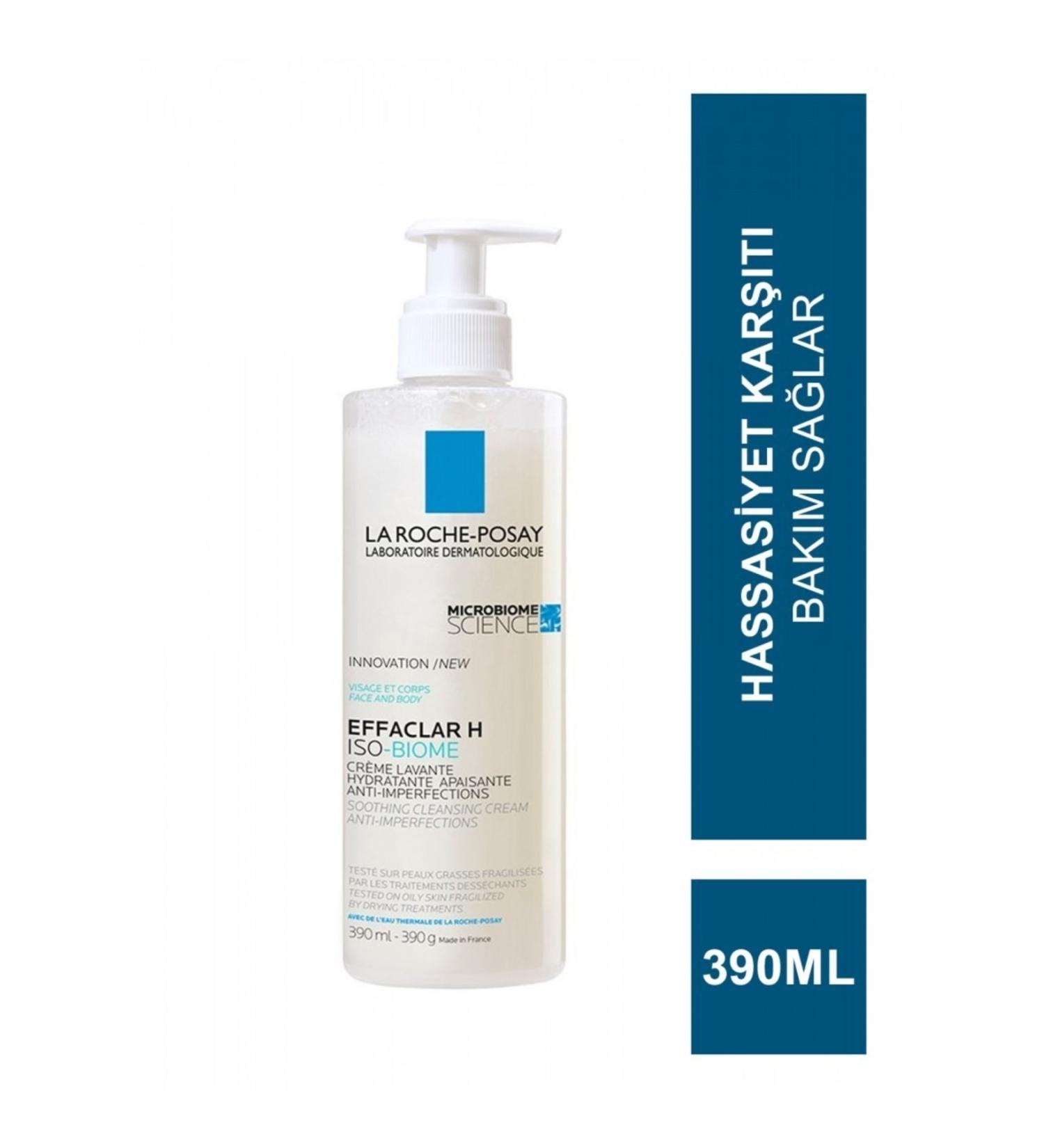La Roche Posay Effaclar H Isobiome Lavender - Soothing and Cleansing Cream for Oily and Irregular Skin 390 Ml