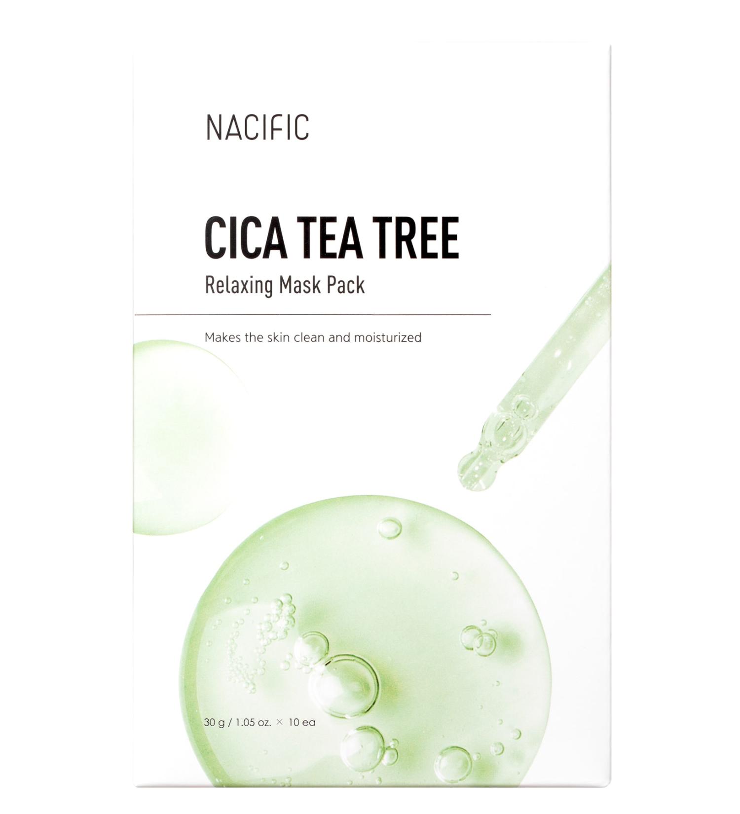 Nacific Cica Tea Tree Relaxing Mask - Calming Skin Mask - Buy Online on GoSupps.com