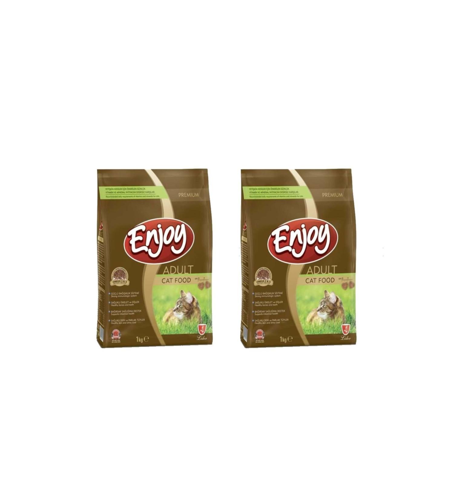 Enjoy Adult Cat Food Chicken 1 Kg X 2 Packs