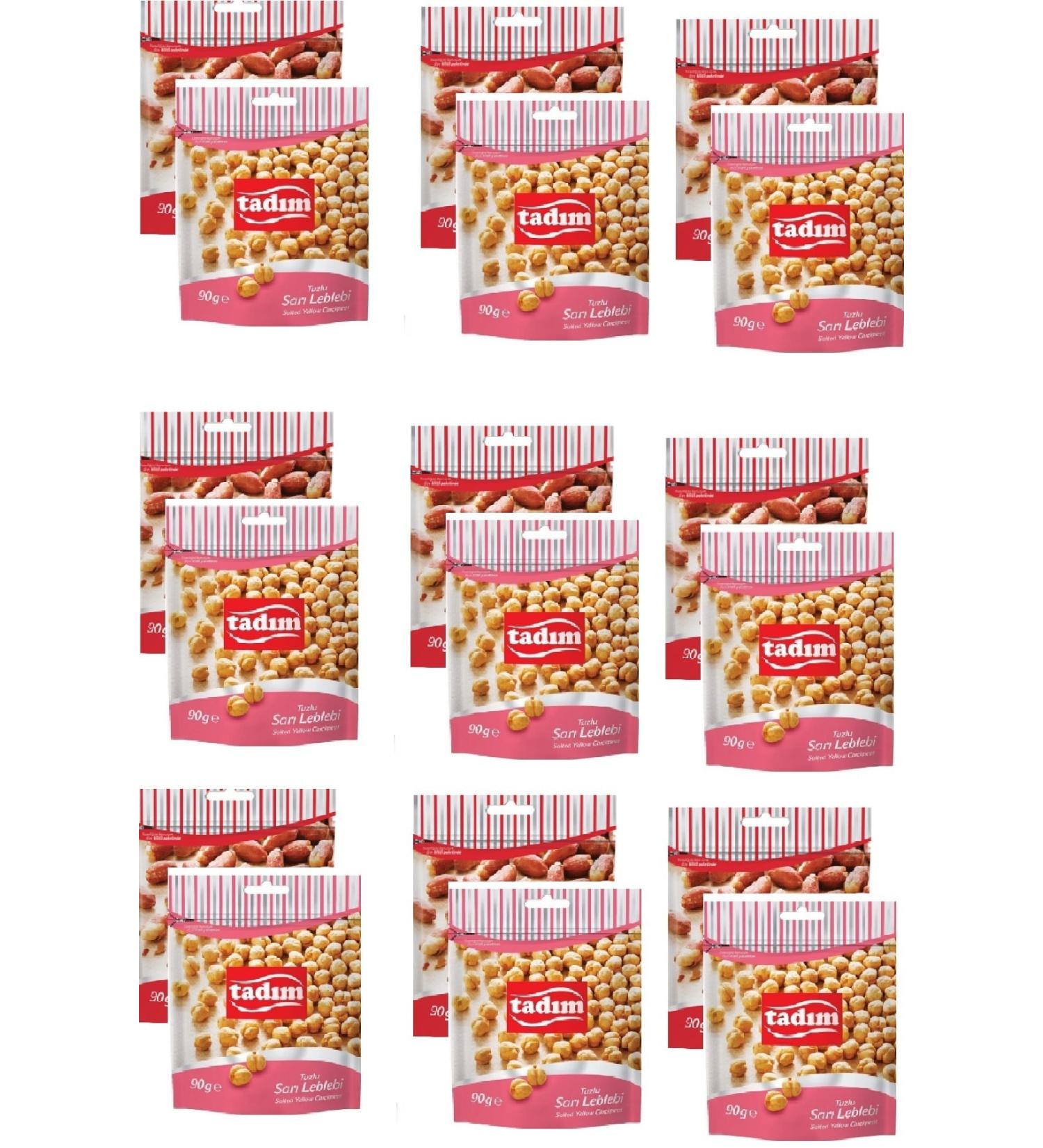Tad m Roasted Salted Peanuts 90 Gr X 9 Pieces Yellow Chickpeas Salted 90 Gr X 9 Pieces