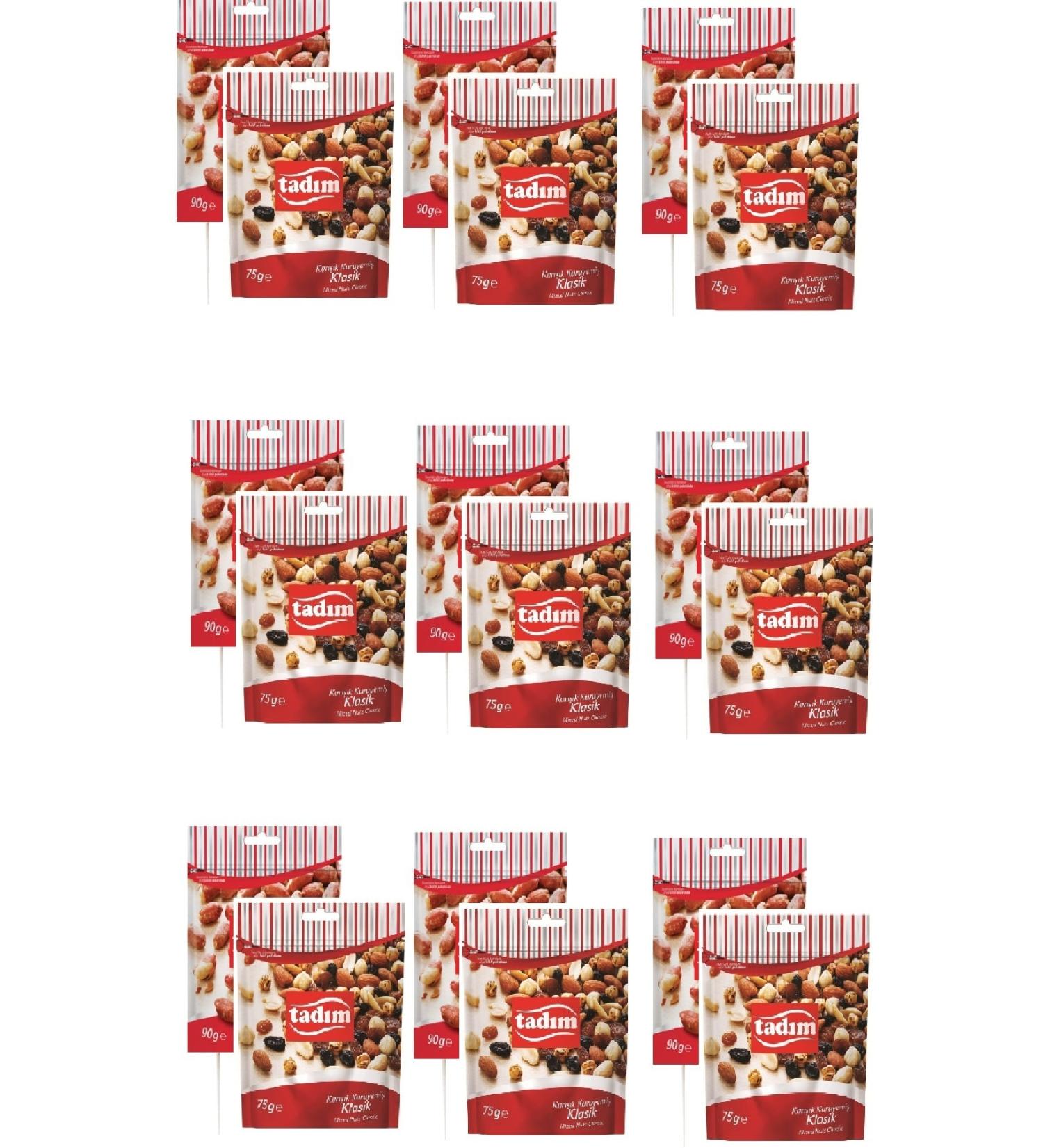 Tad m Roasted Salted Peanuts 90 gr X 9 pieces Mixed Nuts Classic 75 gr X 9 pieces