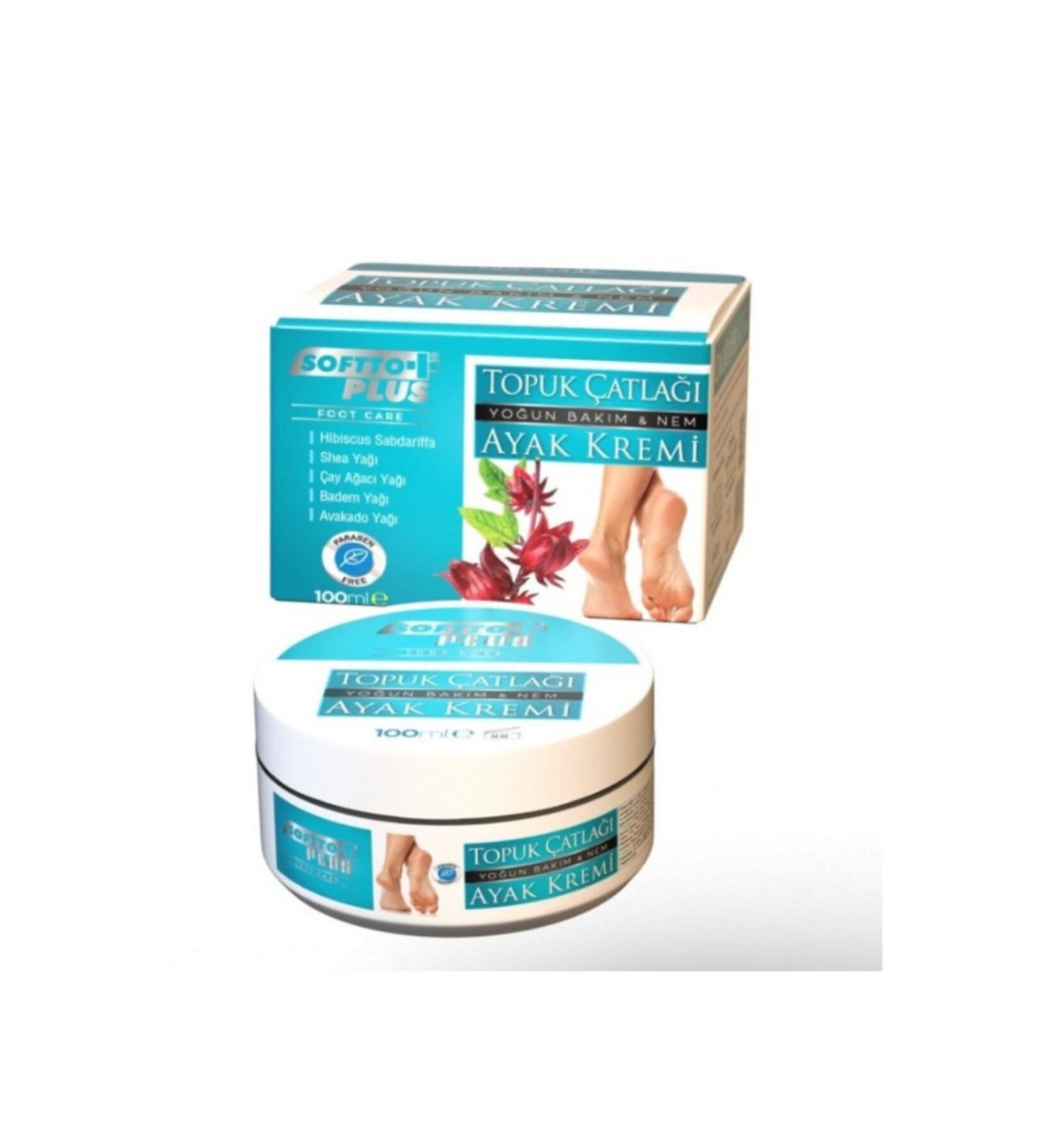 Softto Plus Unisex White Heel Crack and Foot Cream
