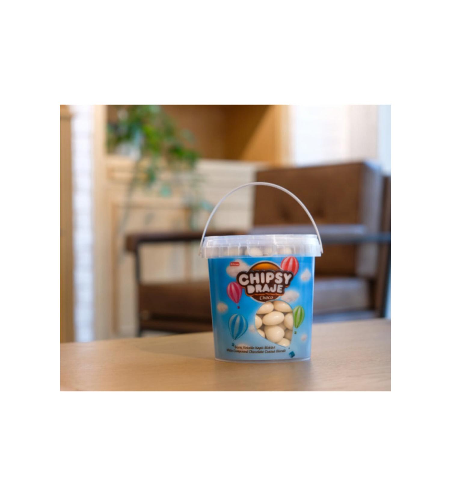 Elvan Bonbon C psy White Cocoa Coated Biscuit Dragee 400 Gr