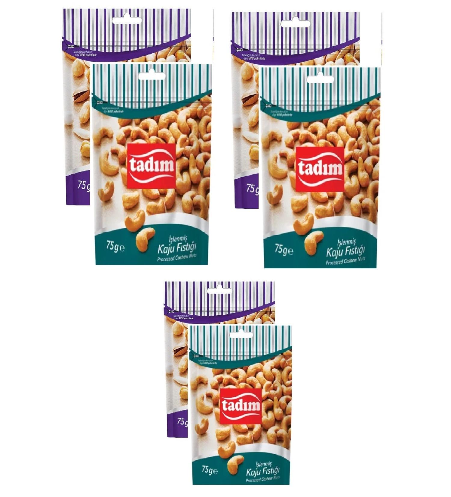 Tad m Mixed Nuts Cocktail 75 gr X 3 Pieces & Processed Cashew Nuts 75 gr X 3 Pieces