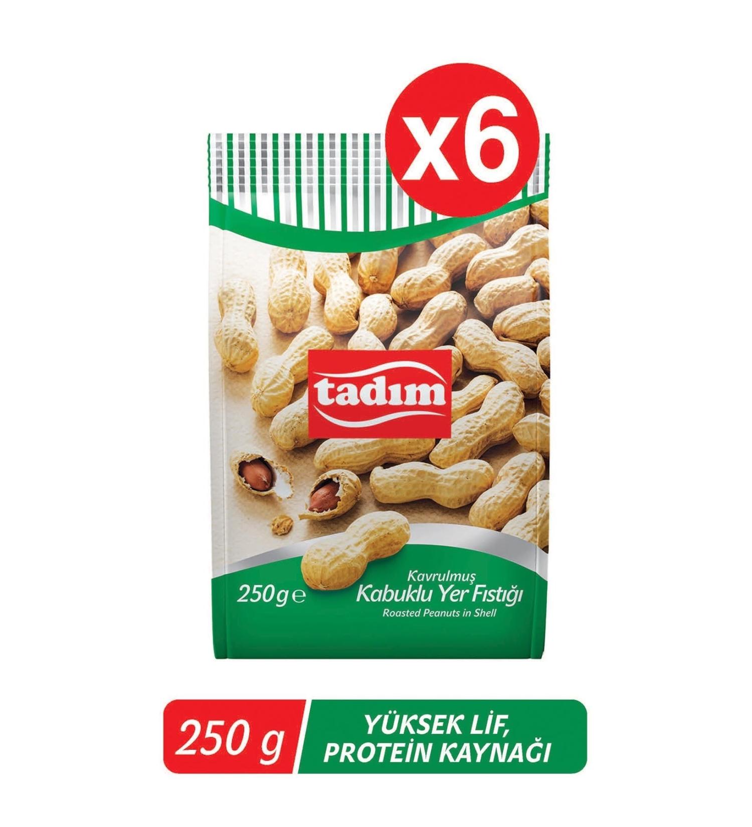 Tad m Shelled Peanut 250gr 6 Pack