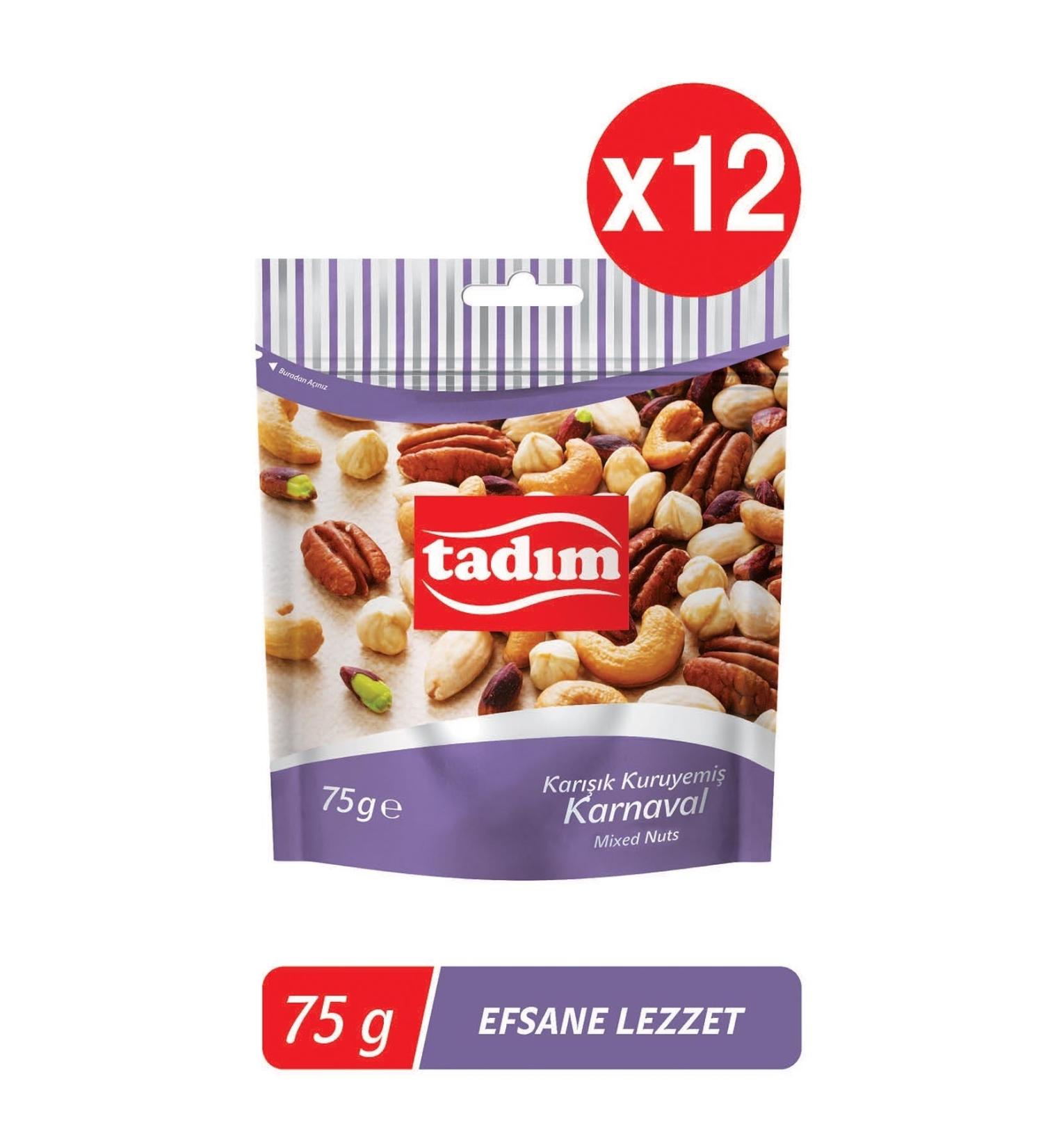 Tad m Mixed Nuts Carnival 75gr Set of 12