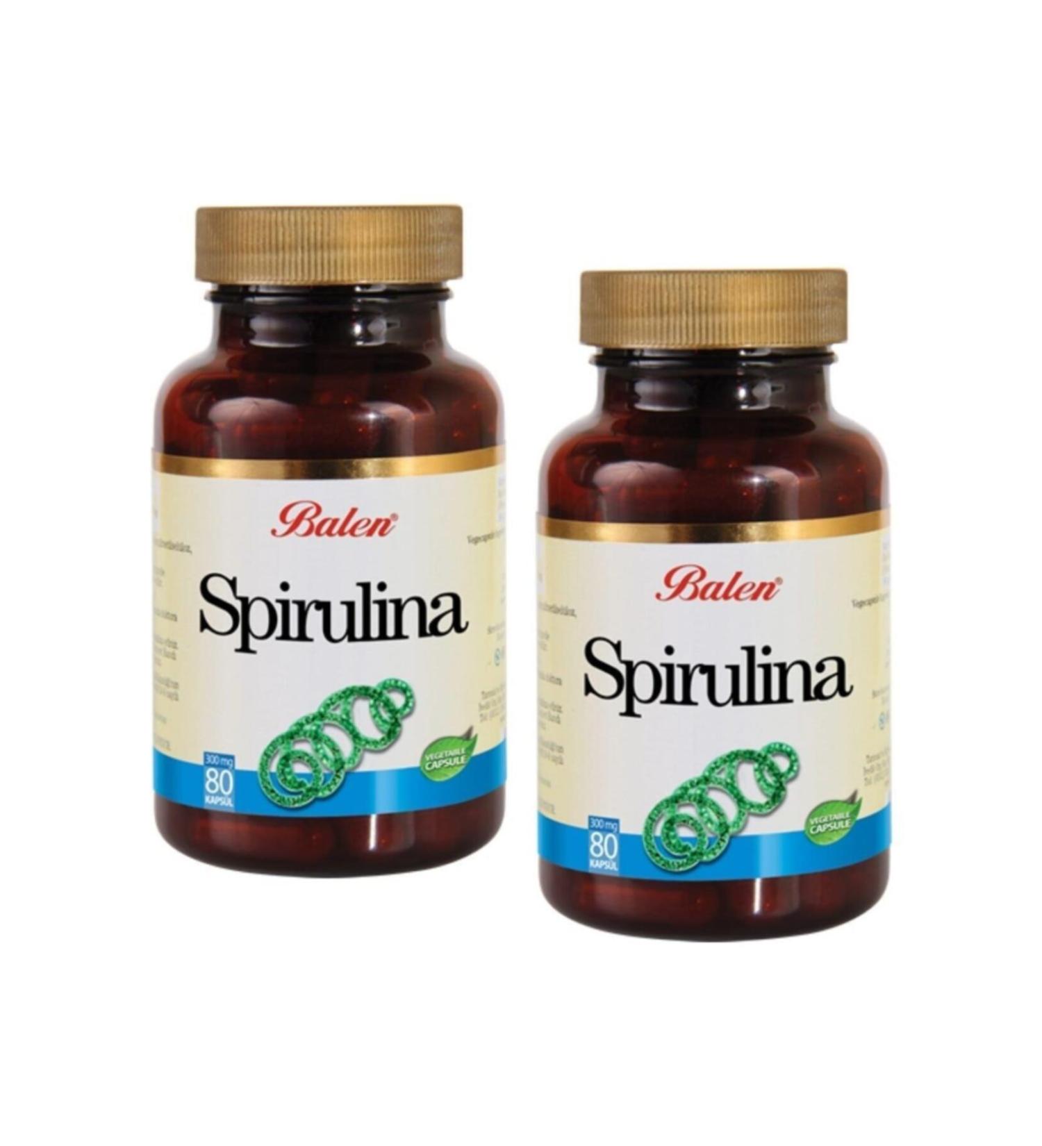 Balen Spirulina Algae Blue-Green Algae Capsule 375mg 2 Pieces