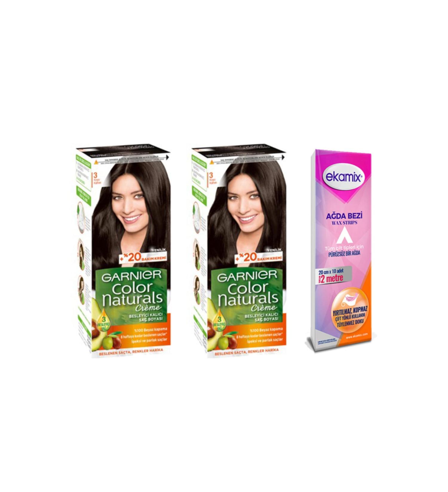 Garnier Dark Brown Color Naturals Set Paint 3 2 Pieces