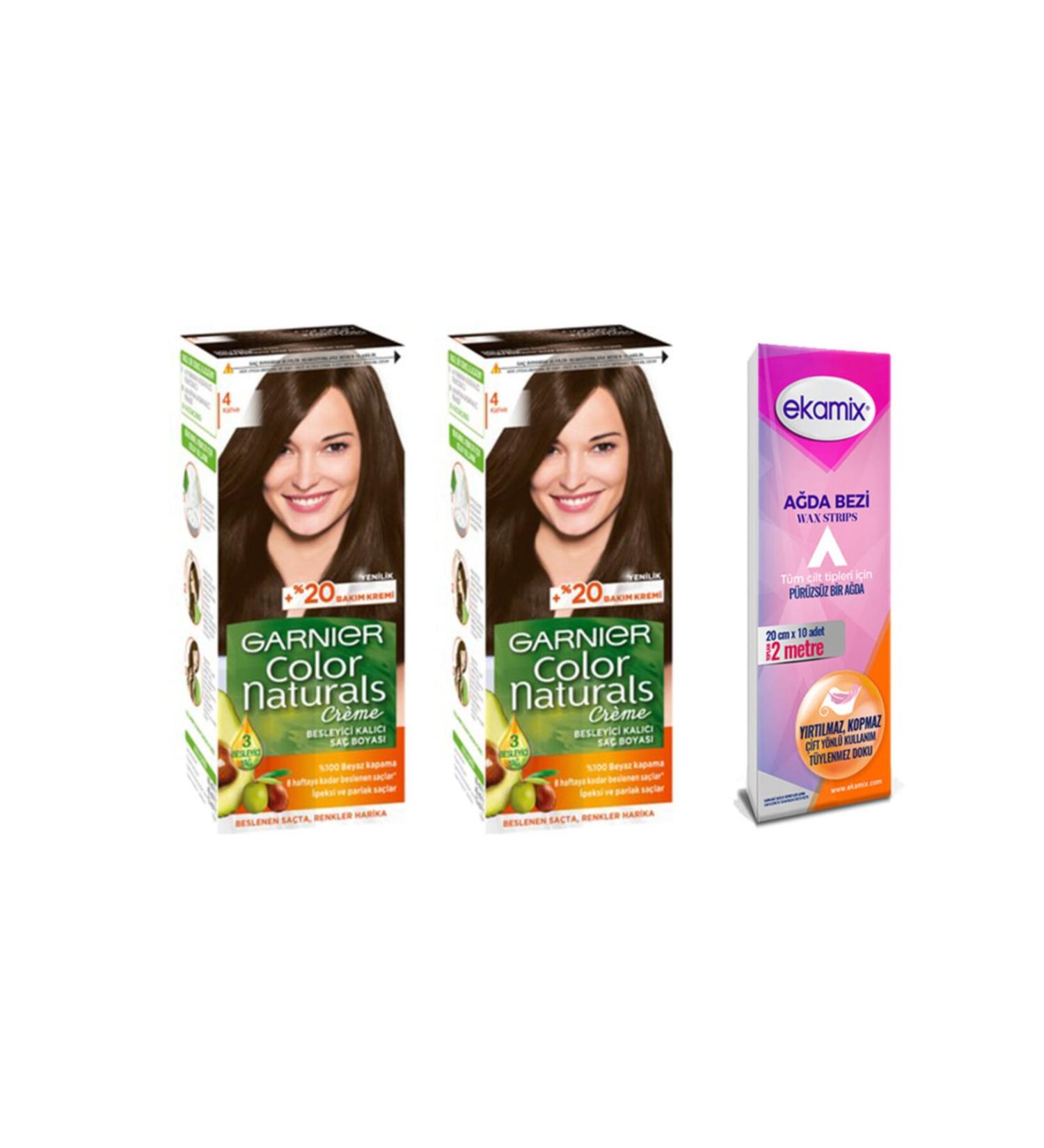 Garnier Color Naturals Set Paint 4 Brown 2 Pieces