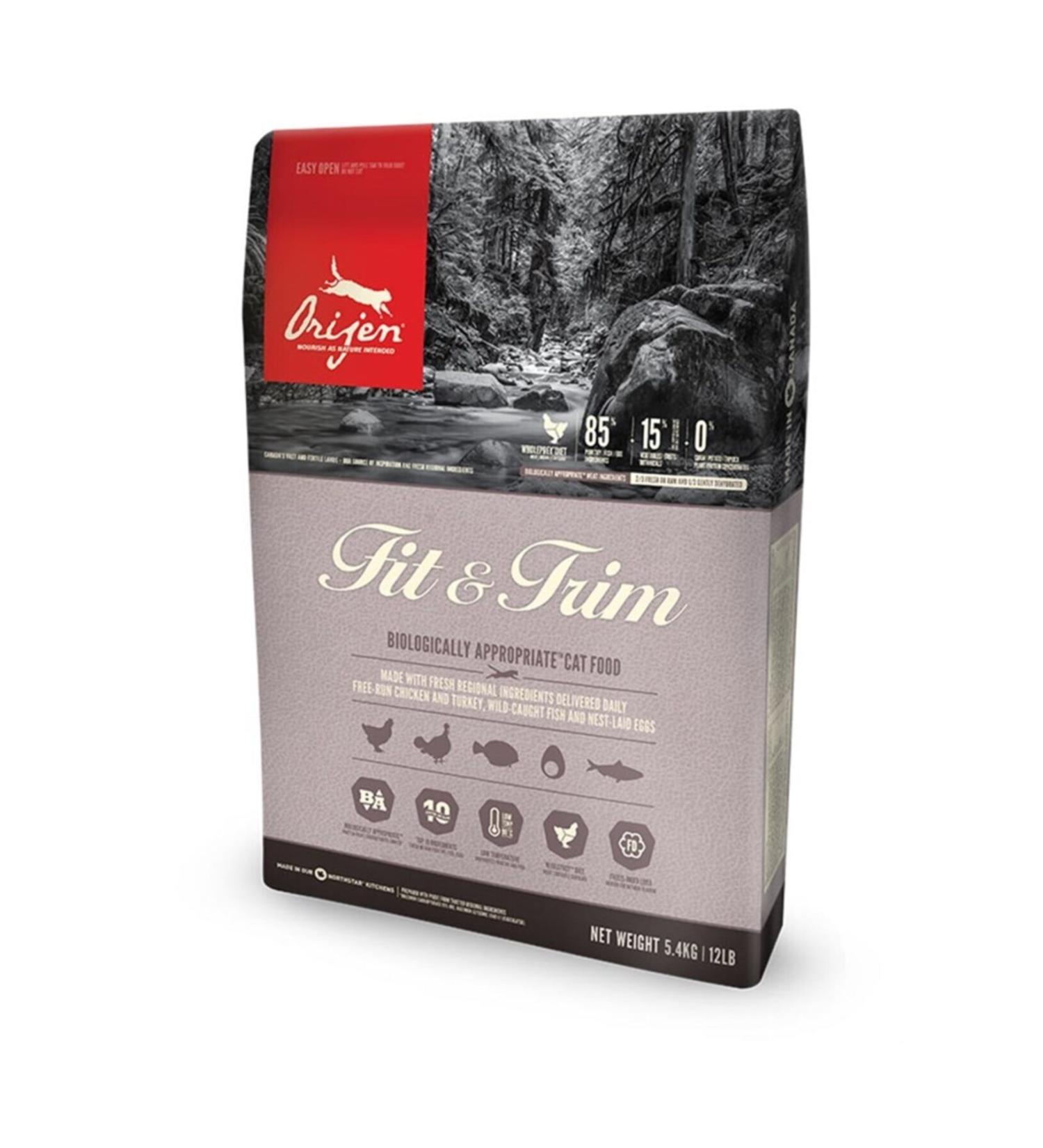 Orijen Fit-trim Grain Free Diet Cat Food 5.4 Kg