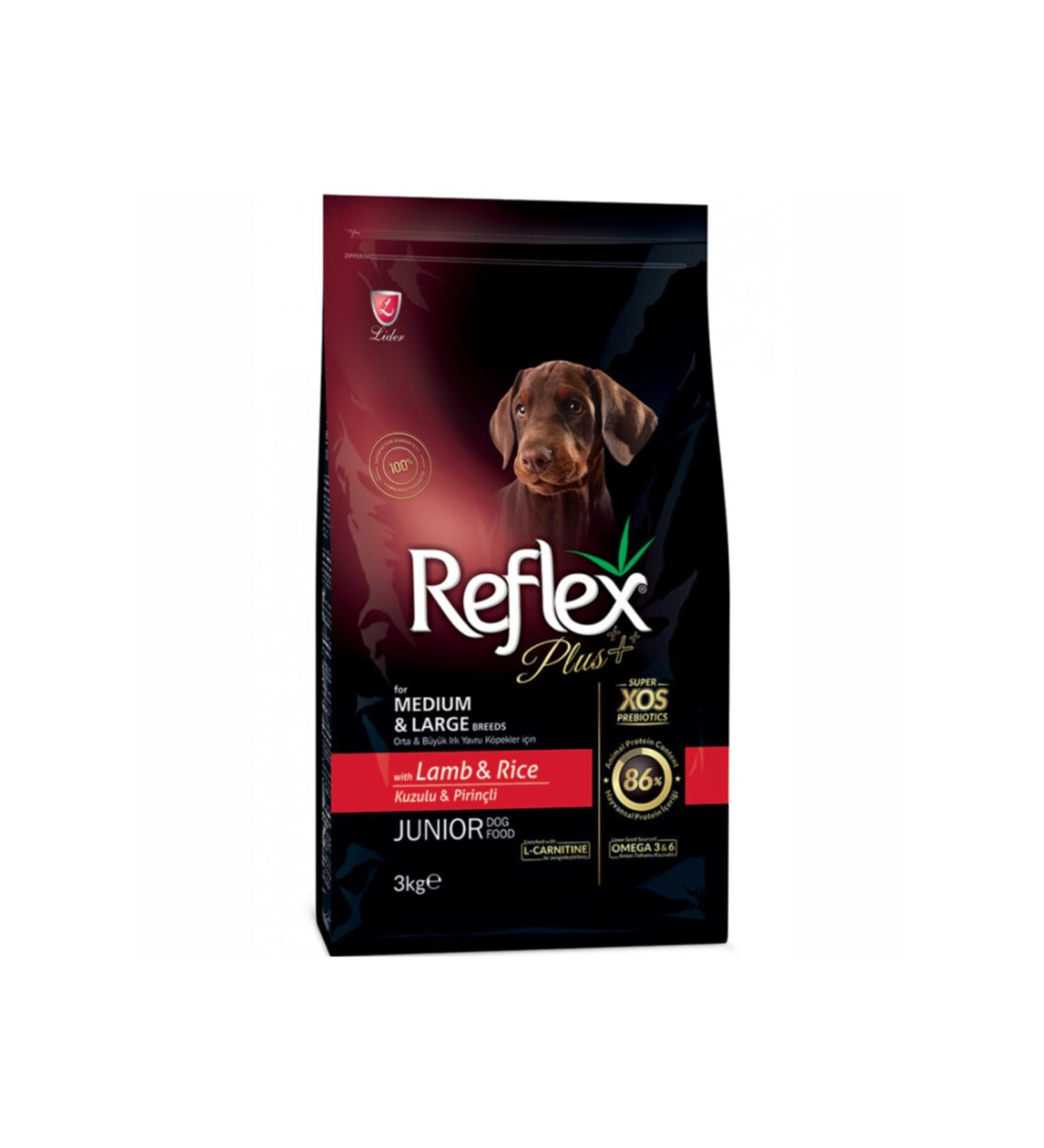 Reflex Plus Medium Large Breed Lamb Rice Puppy Food 3 Kg