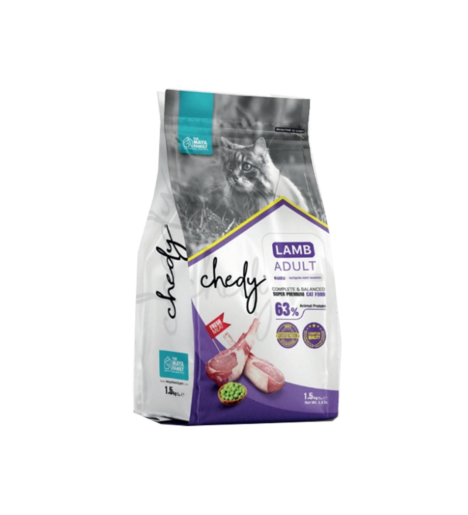 my accessory Chedy Super Premium Lamb Adult Cat Food 1.5 Kg