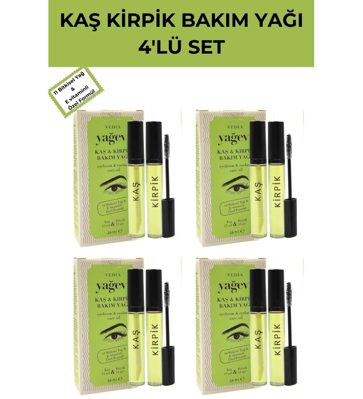 Ya evi Eyebrow Eyelash Care Oil Set of 4