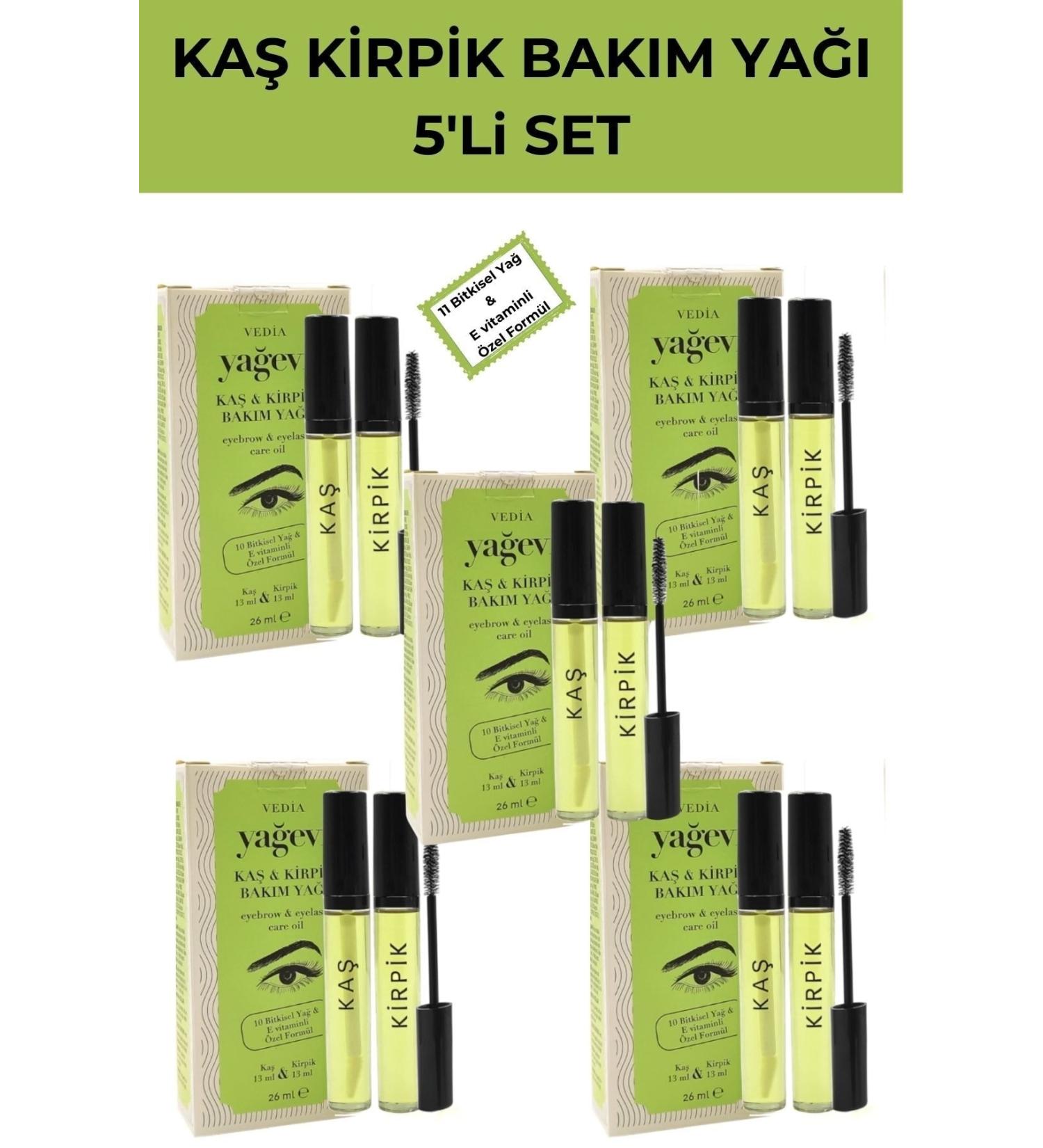 Ya evi Eyebrow Eyelash Care Oil Set of 5